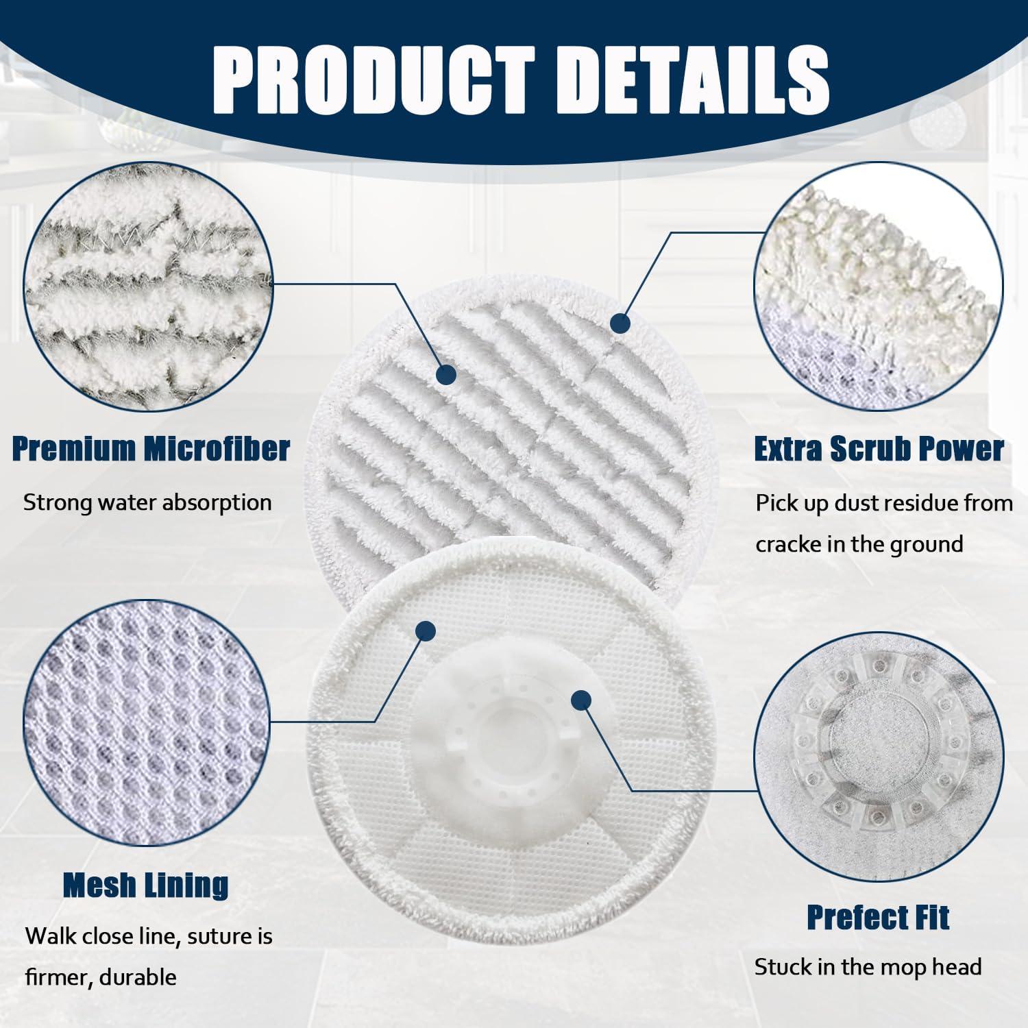 6 Almohadillas de Repuesto para Mopa de Vapor TIPOPOM SH-MOP