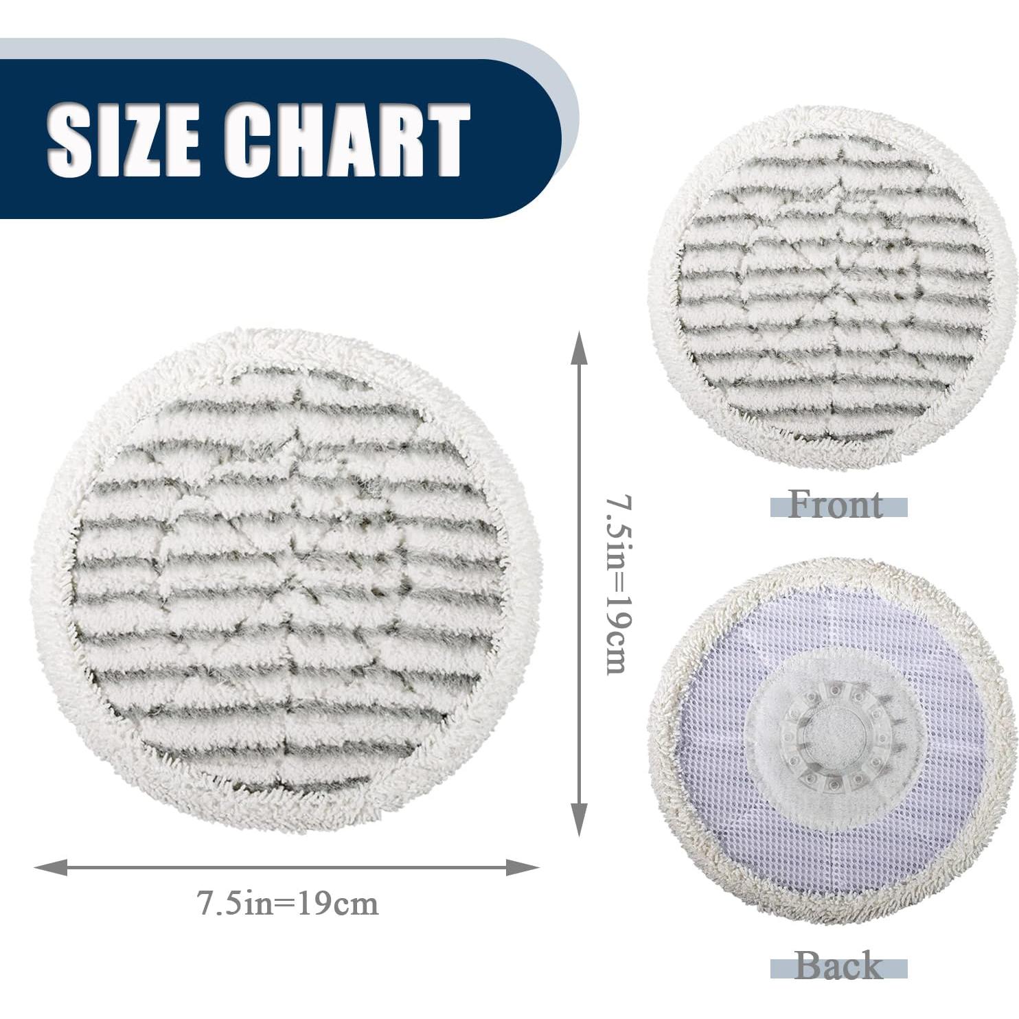 6 Almohadillas de Repuesto para Mopa de Vapor TIPOPOM SH-MOP