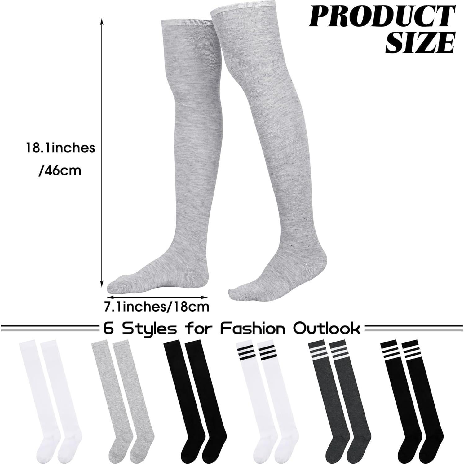 Medias Altas Aneco 6 Pares para Mujeres - Térmicas y Elegantes