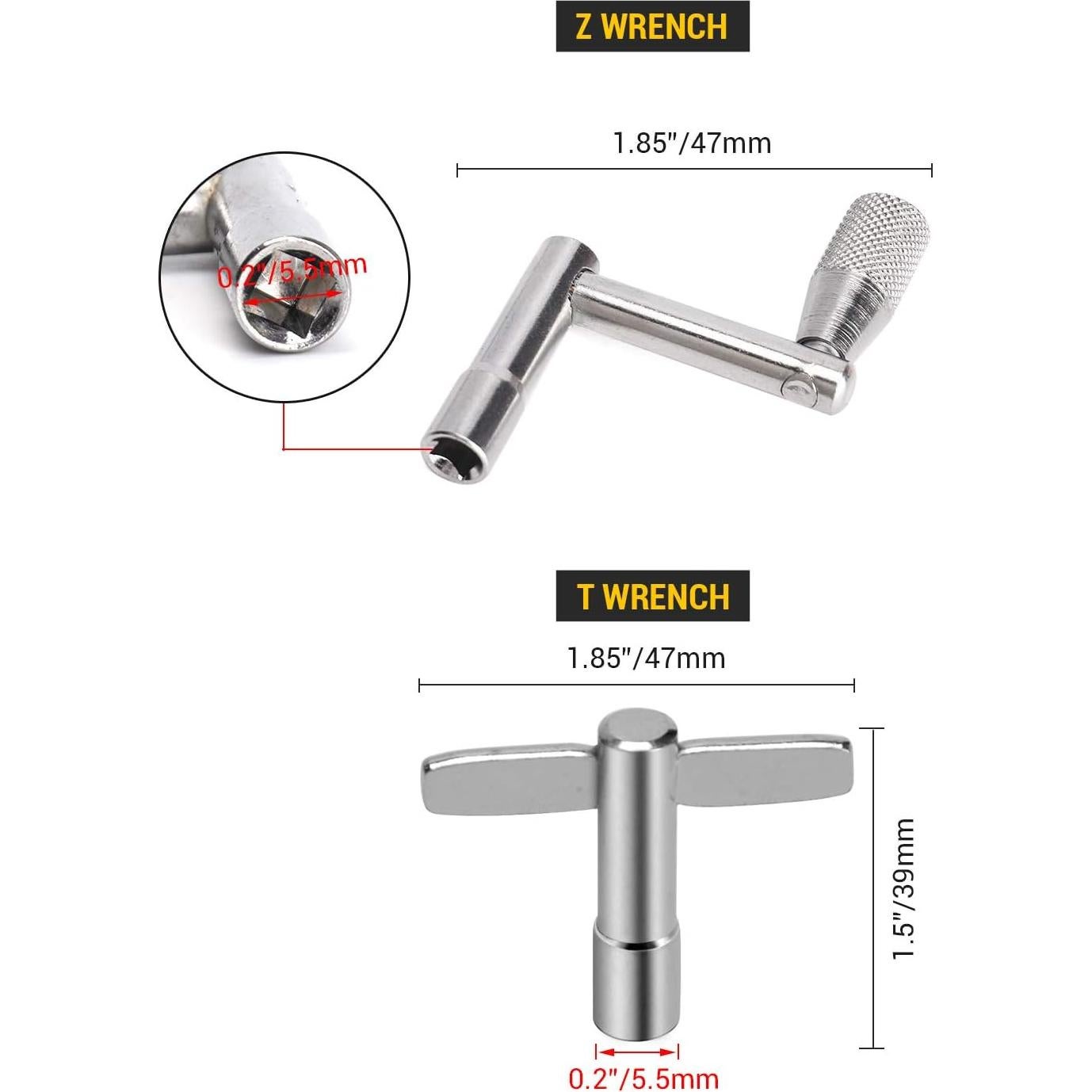 Facmogu 23PCS Accesorios para Platillos - Fieltros y Llaves