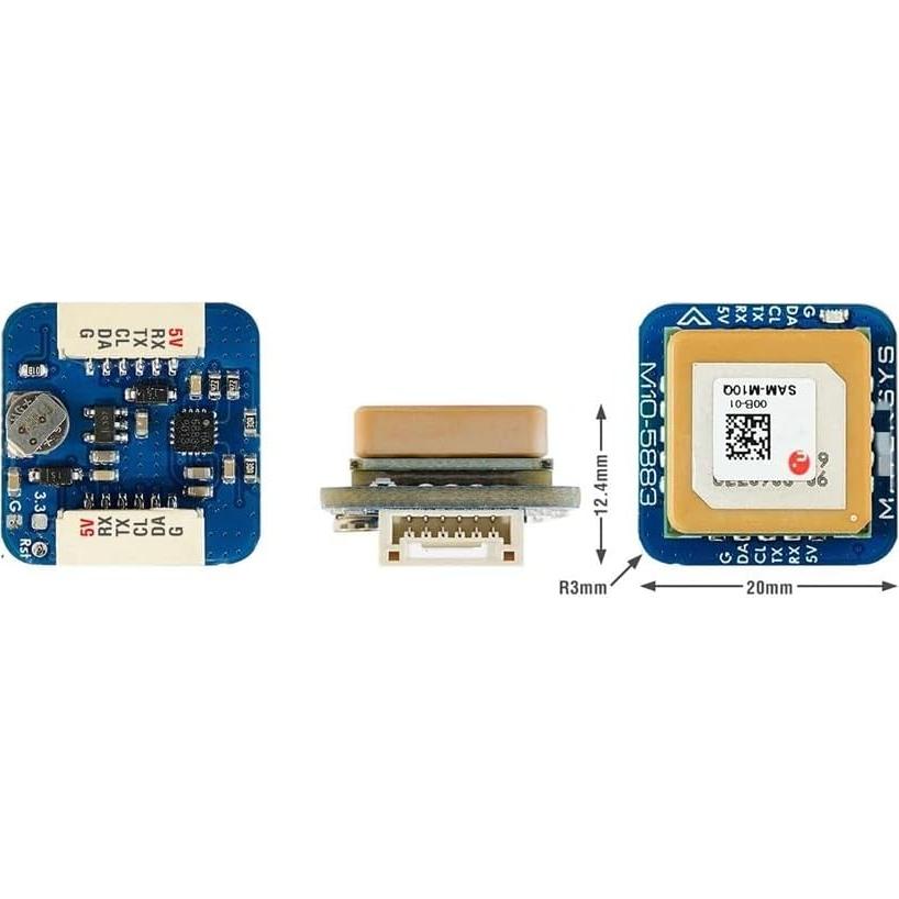 GPS Module M10Q-5883 Update Version Compatible with Racing Drones Quadcopters And Airplanes