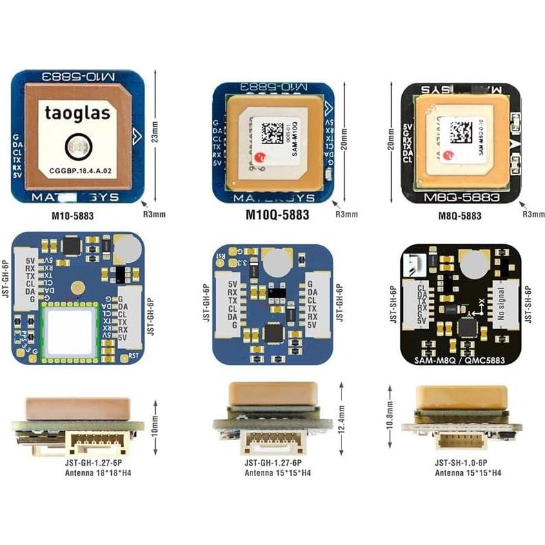 GPS Module M10Q-5883 Update Version Compatible with Racing Drones Quadcopters And Airplanes
