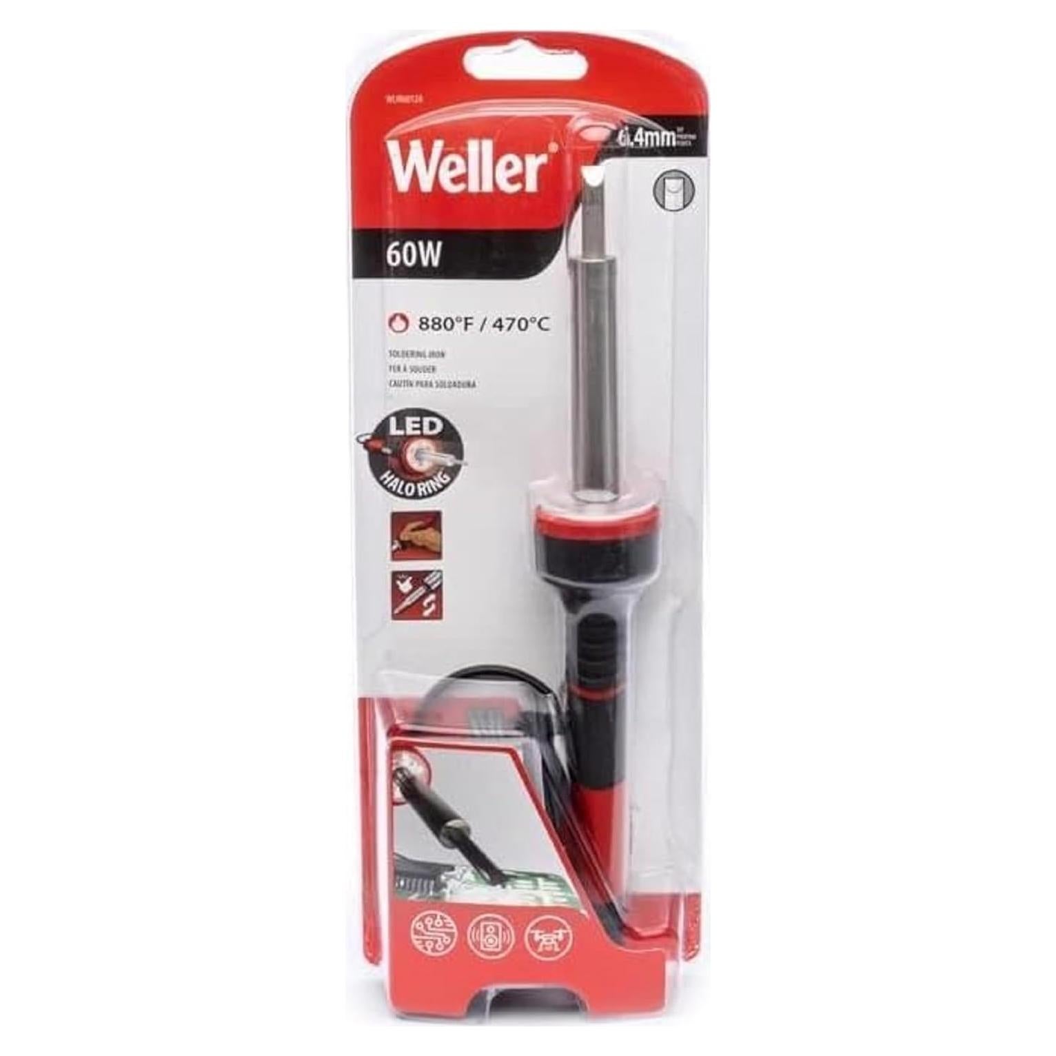 Kit de Soldador Weller 60W con Anillo LED y Puntas