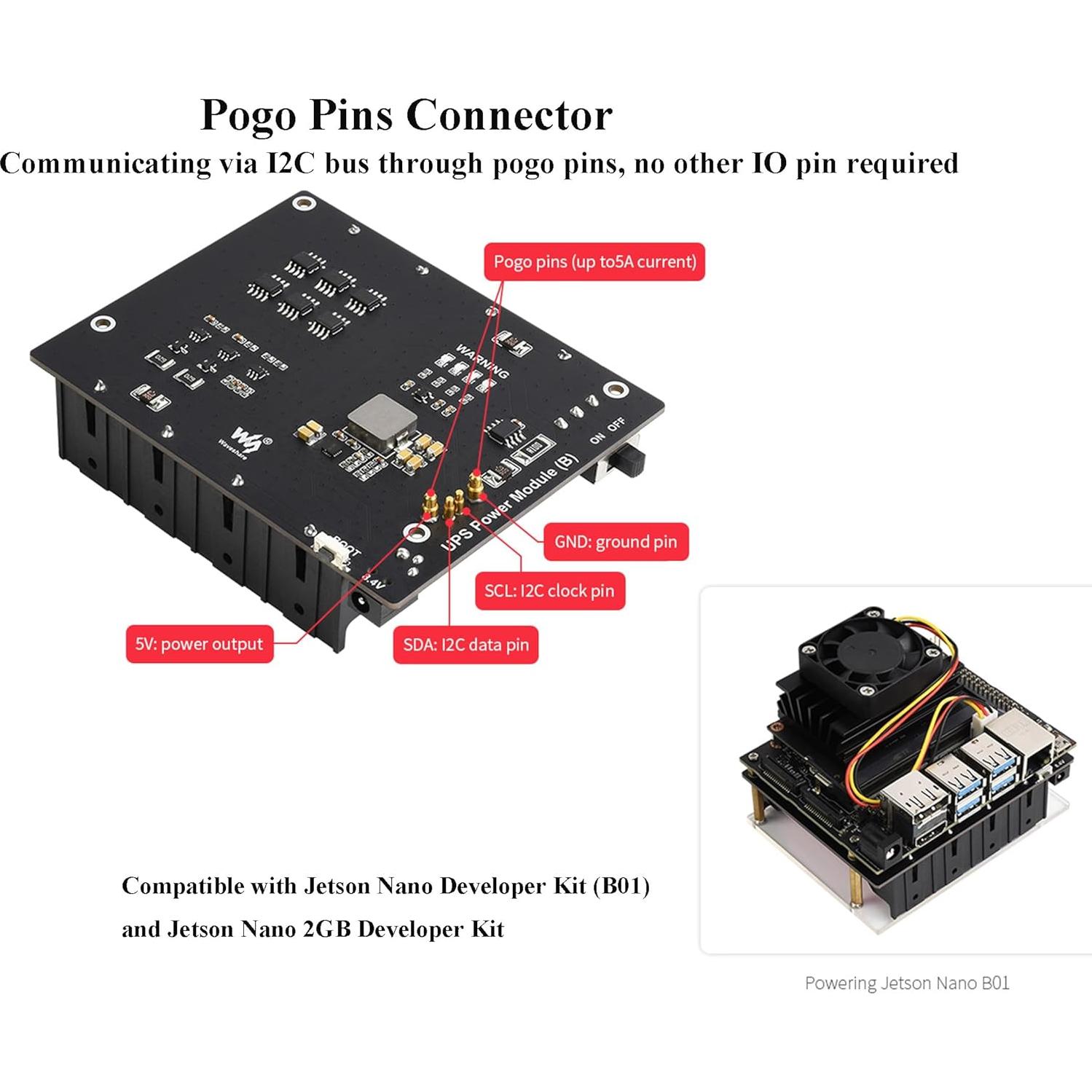 Módulo UPS UeeKKoo para Jetson Nano B01, 5V 5A