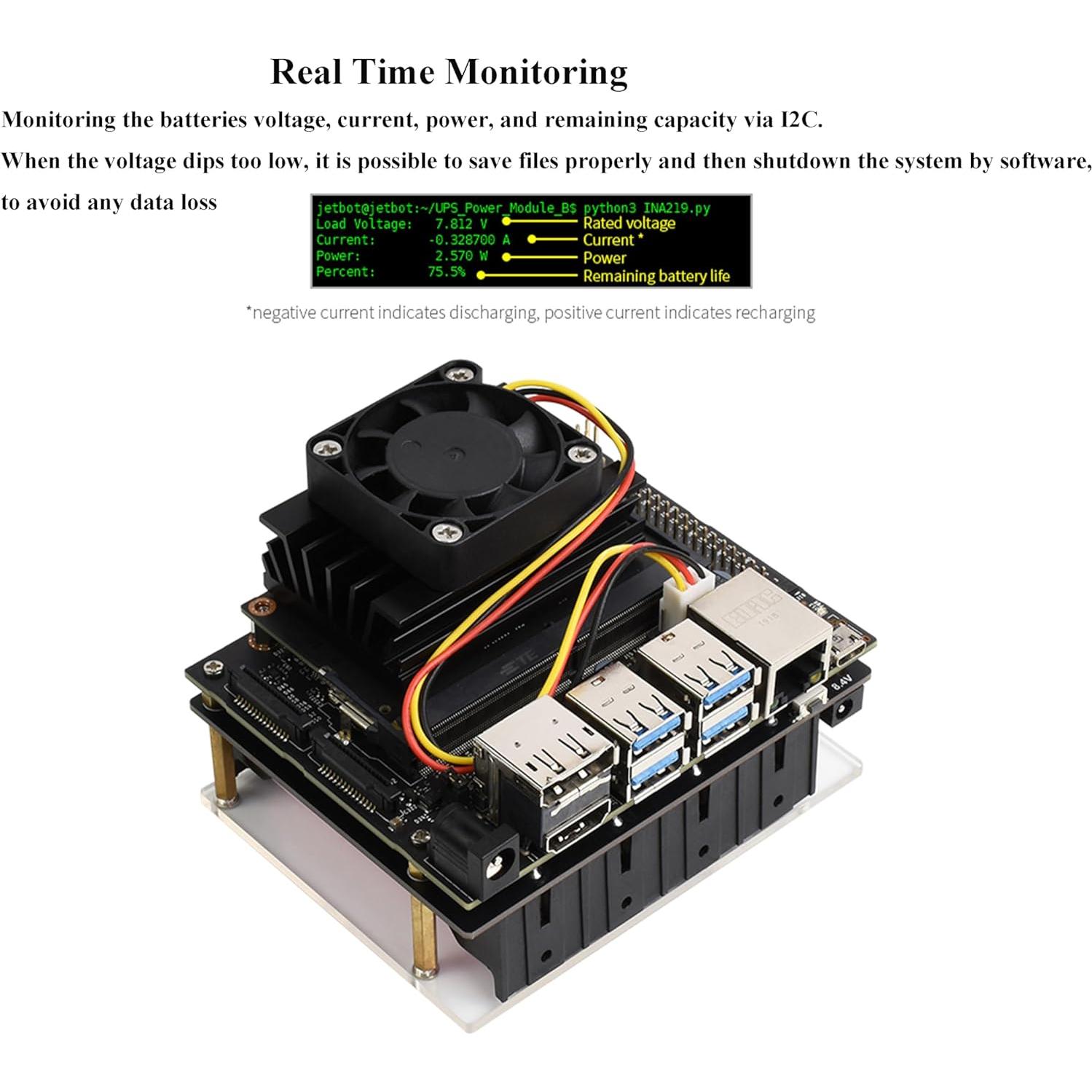 Módulo UPS UeeKKoo para Jetson Nano B01, 5V 5A