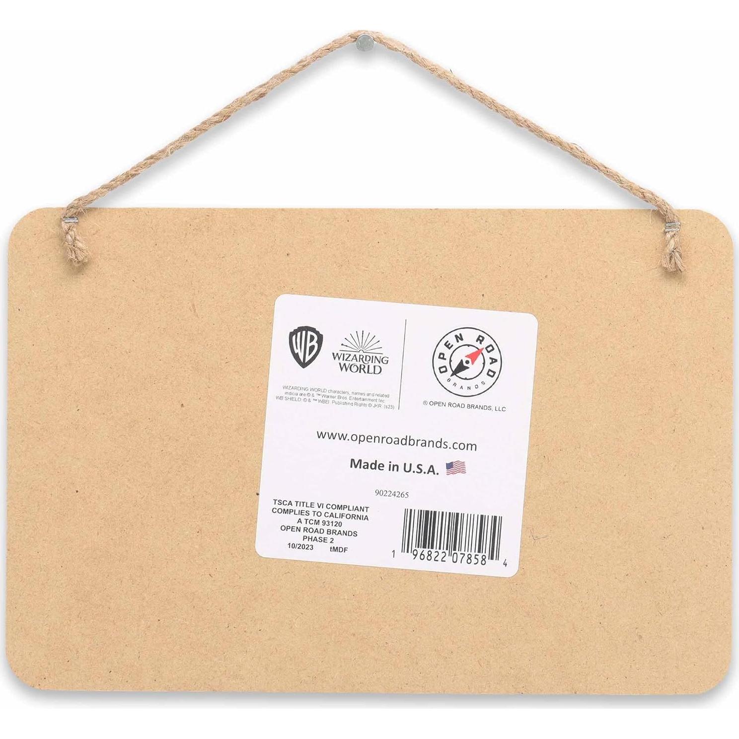 Cartel Colgante de Madera Harry Potter - Herbología Vintage