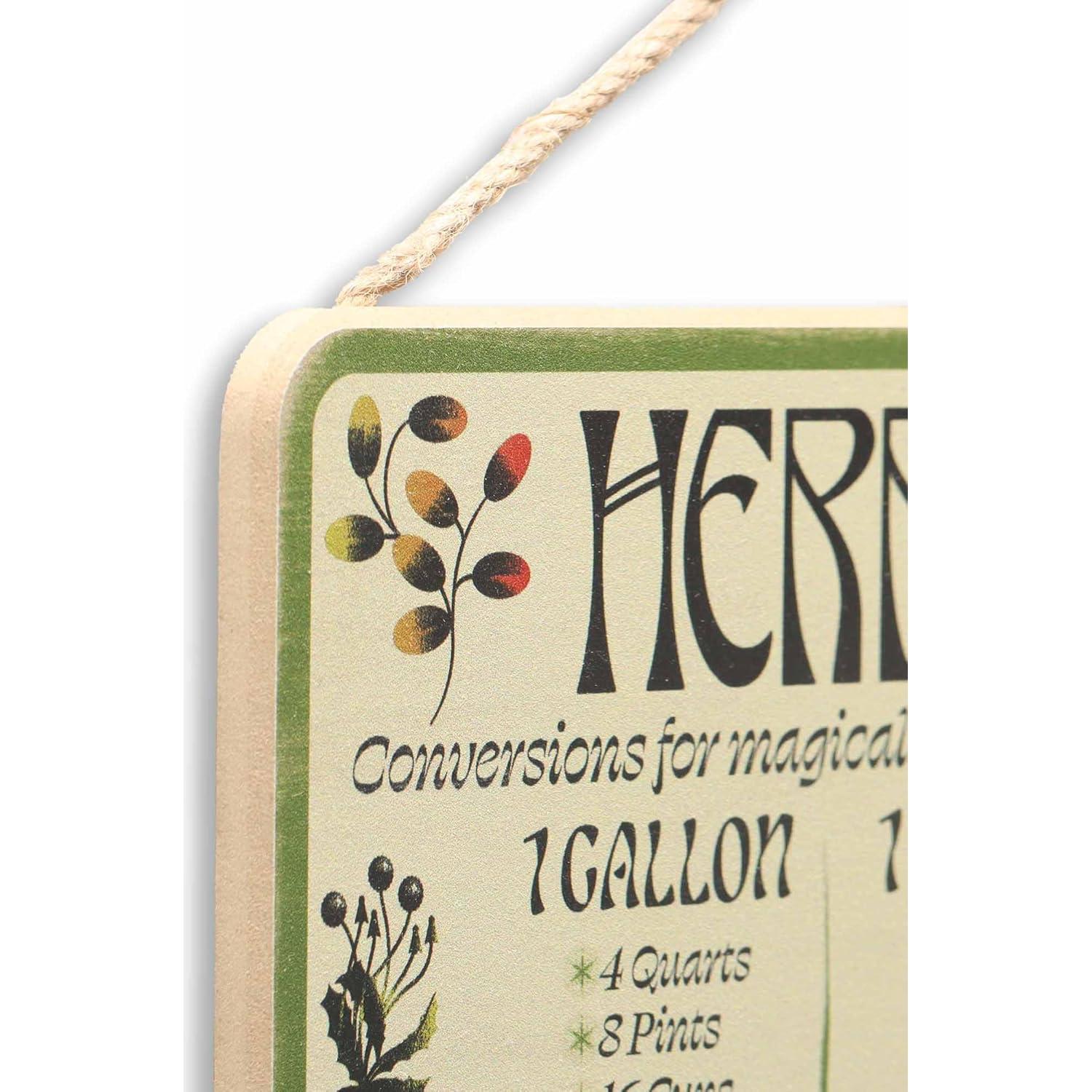 Cartel Colgante de Madera Harry Potter - Herbología Vintage