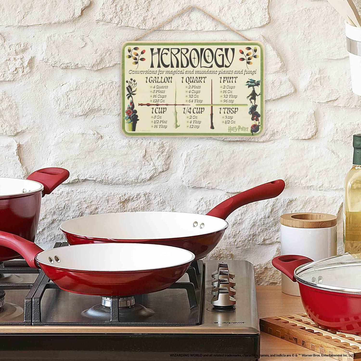 Cartel Colgante de Madera Harry Potter - Herbología Vintage