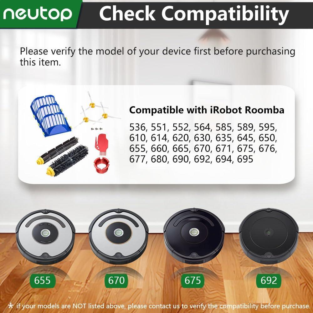 Piezas de Repuesto Neutop para iRobot Roomba 610-695 - Accesorios