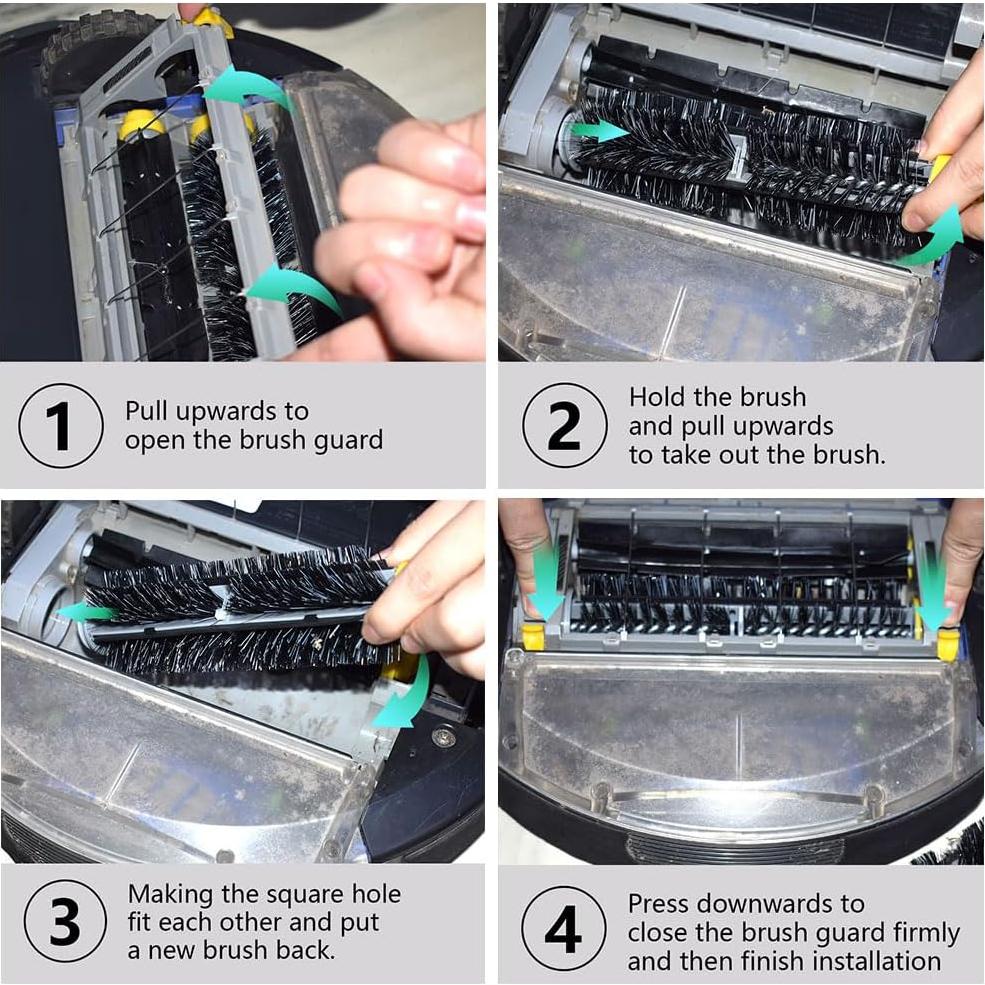 Cepillos de Repuesto Neutop para iRobot Roomba 600/700 - 3 Piezas