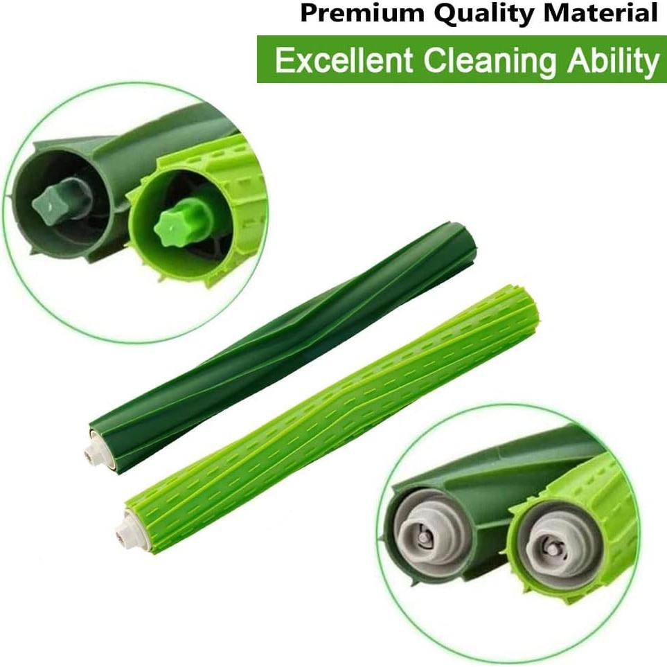 Set de 3 Cepillos de Goma Chrostion para iRobot Roomba s9