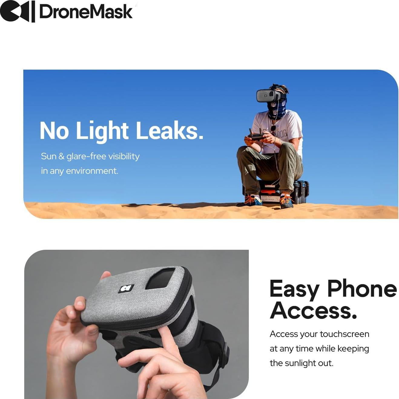 Gafas FPV DroneMask 2 HD para Drones con Cámara - Inmersivas