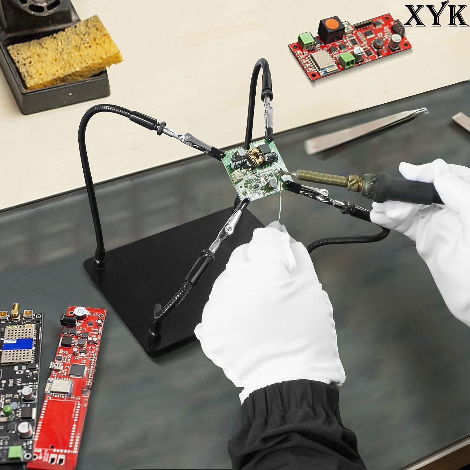 Estación de Soldadura Helping Hands XYK con 4 Brazos Flexibles