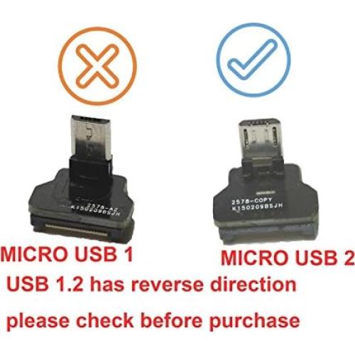Cable Micro USB 90 Grados Angulado LY tech 30cm para Drones