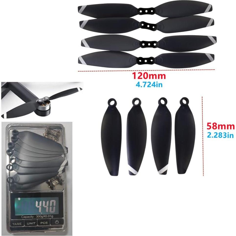 Hélices de Repuesto Fytoo 24PCS para Drones HS175D X500pro