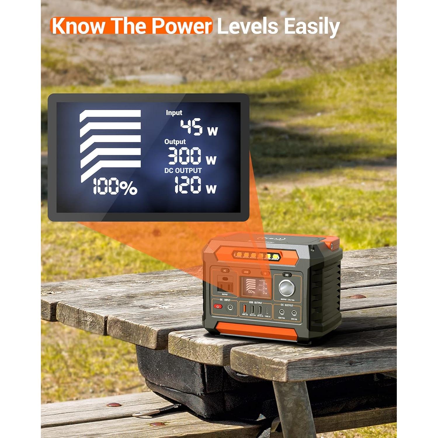 Generador Solar PROGENY P66 300W 299Wh Portátil con Salidas