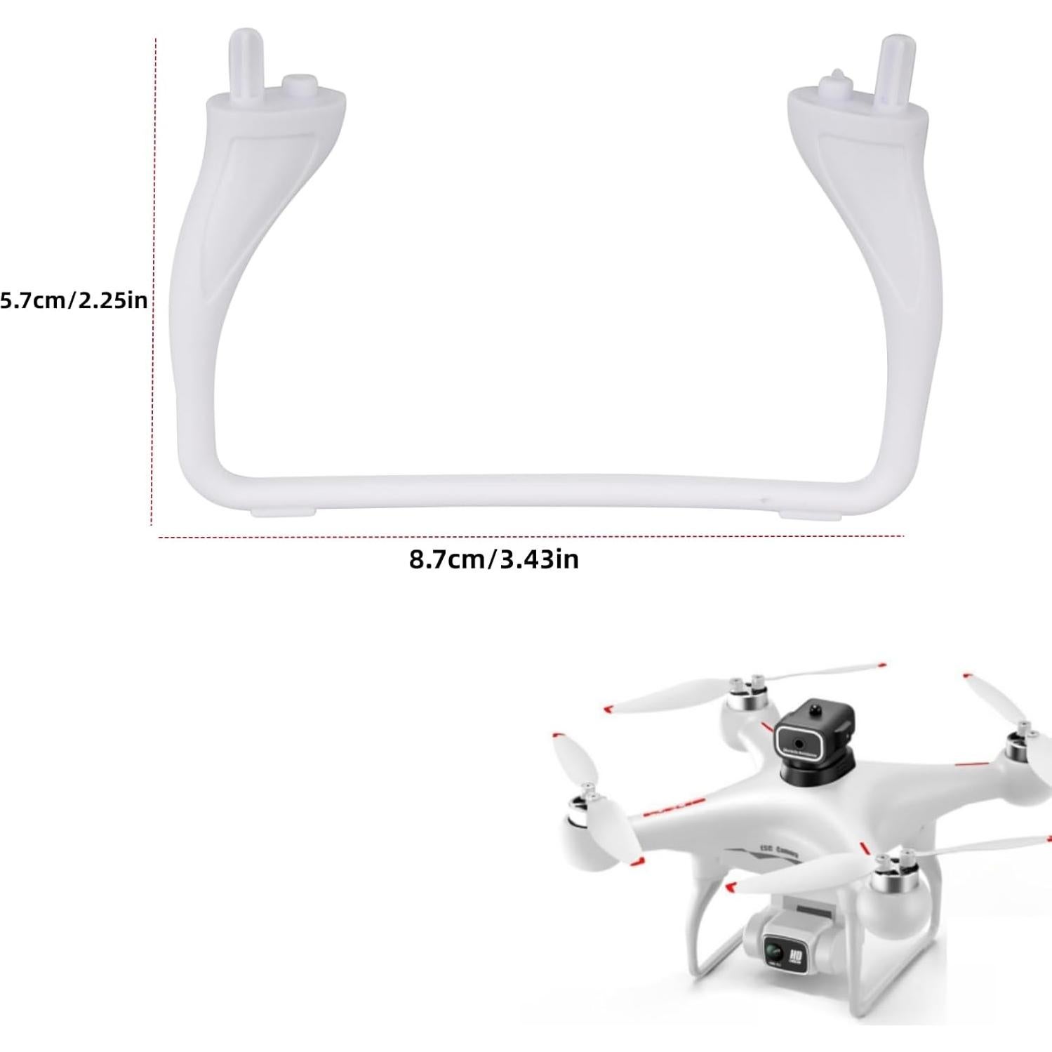 Fytoo 2PCS Drone Landing Gear for S116 Brushless Obstacle Avoidance Drone HD Dual Camera Aerial Photography Quadcopter Kickstand White