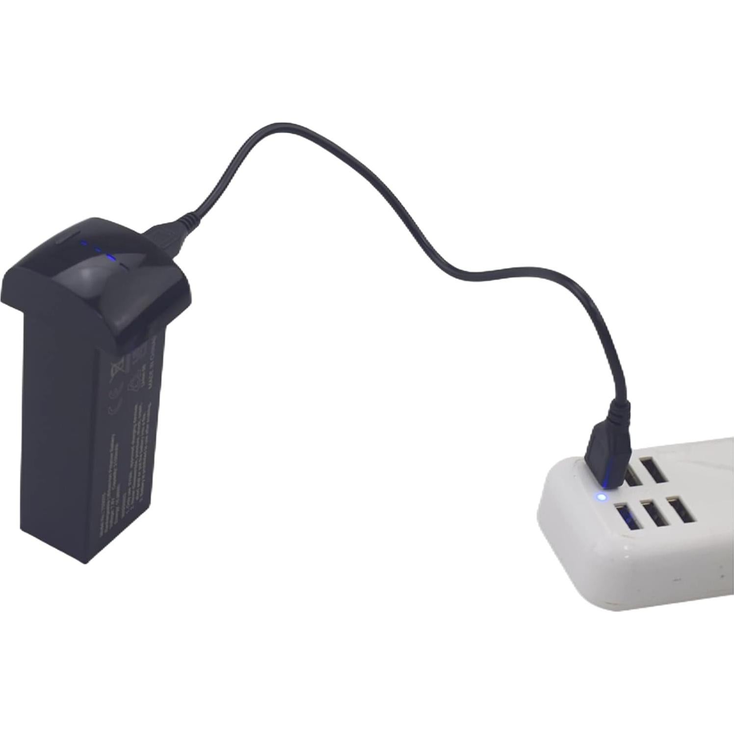 Fytoo Accessories 2PCS 7.6V 2100mAh Li-ion Battery with 2PCS Charging Line for SYMA X650 W3 HT50 V11MINI F7MINI F11MINI F7GIM Pro Quadcopter Spare Li-ion Battery HD Aerial Photography RC Drone