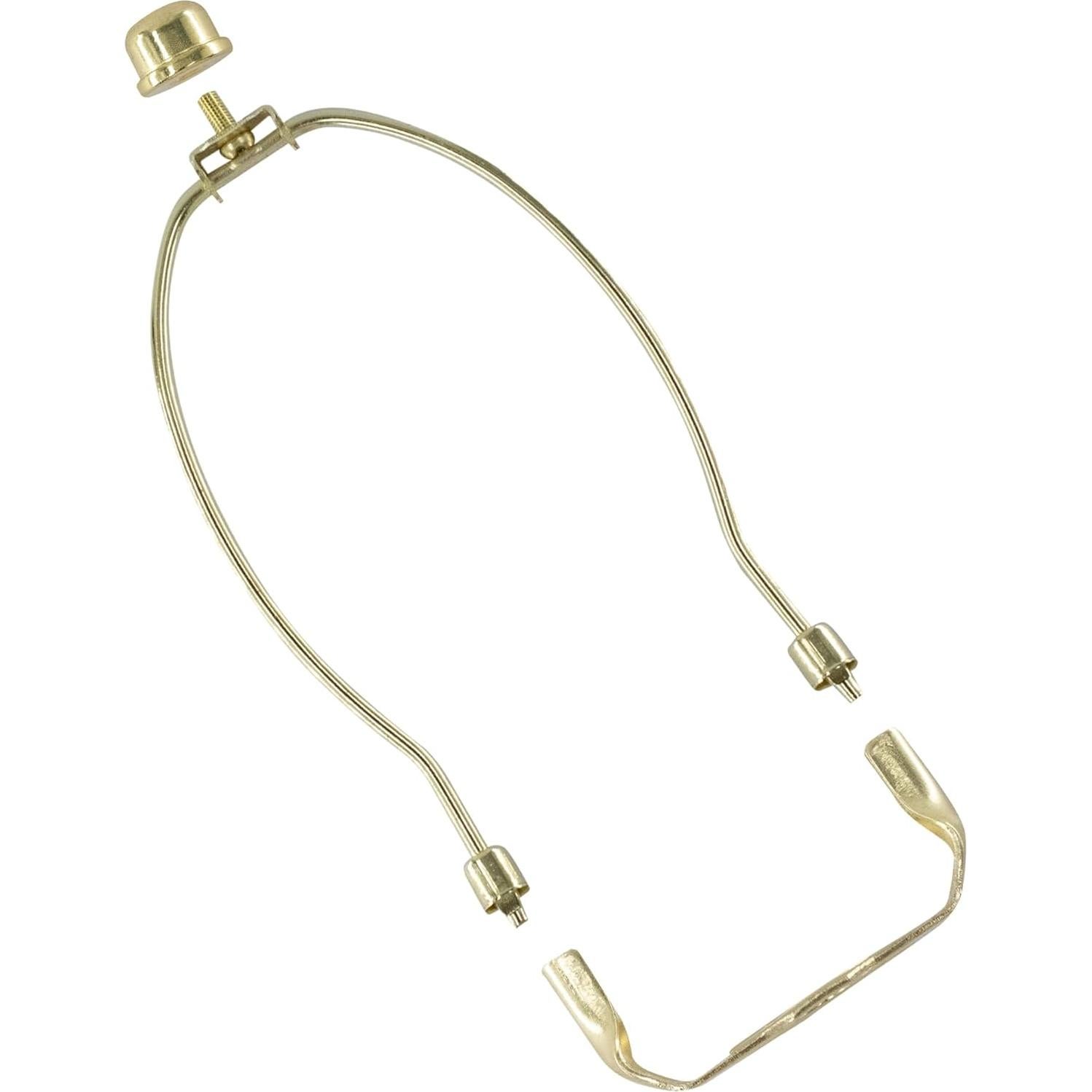 Kit de Arpa de Lámpara PDETVEO 17.78 cm 2 Piezas Latón Pulido