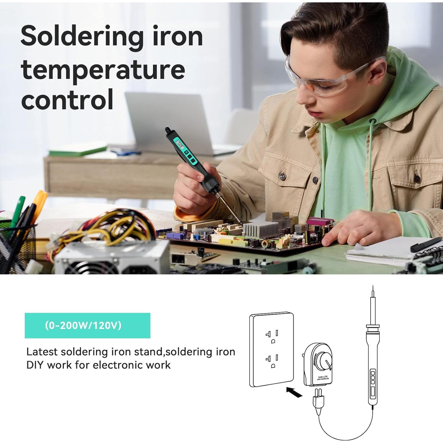 Regulador de Potencia Aiwode 200W para Ventiladores y Lámparas