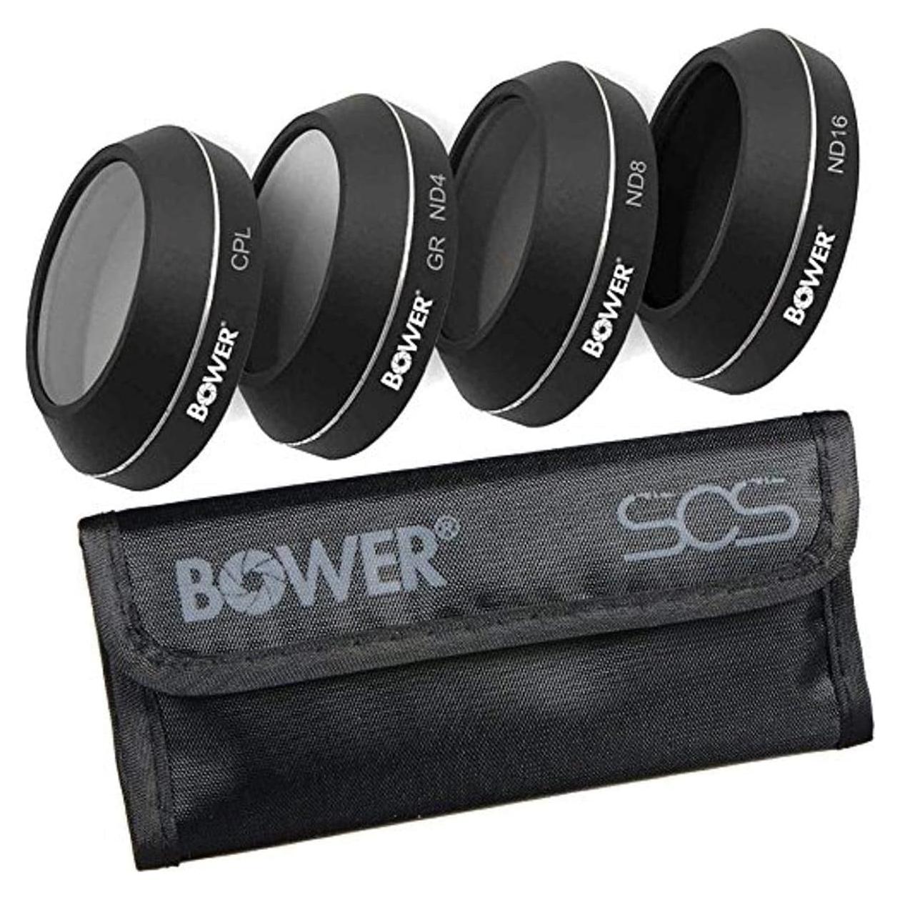 Kit de Filtros Bower Mavic Pro 4 Piezas ND4 ND8 ND16 CPL