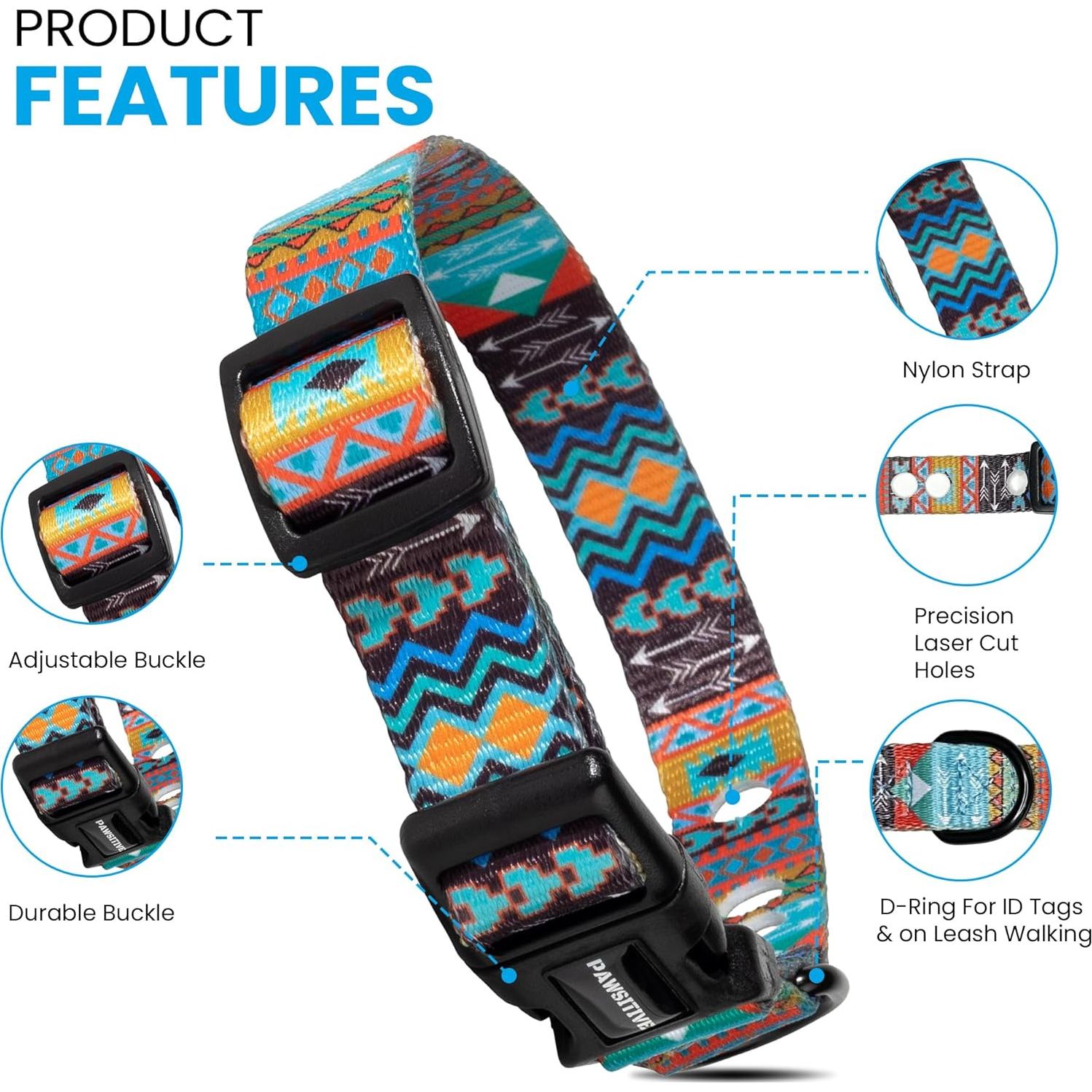 Correa de Nylon Pequeña Gracie To The Rescue 25.4-30.5 cm Flor Negra