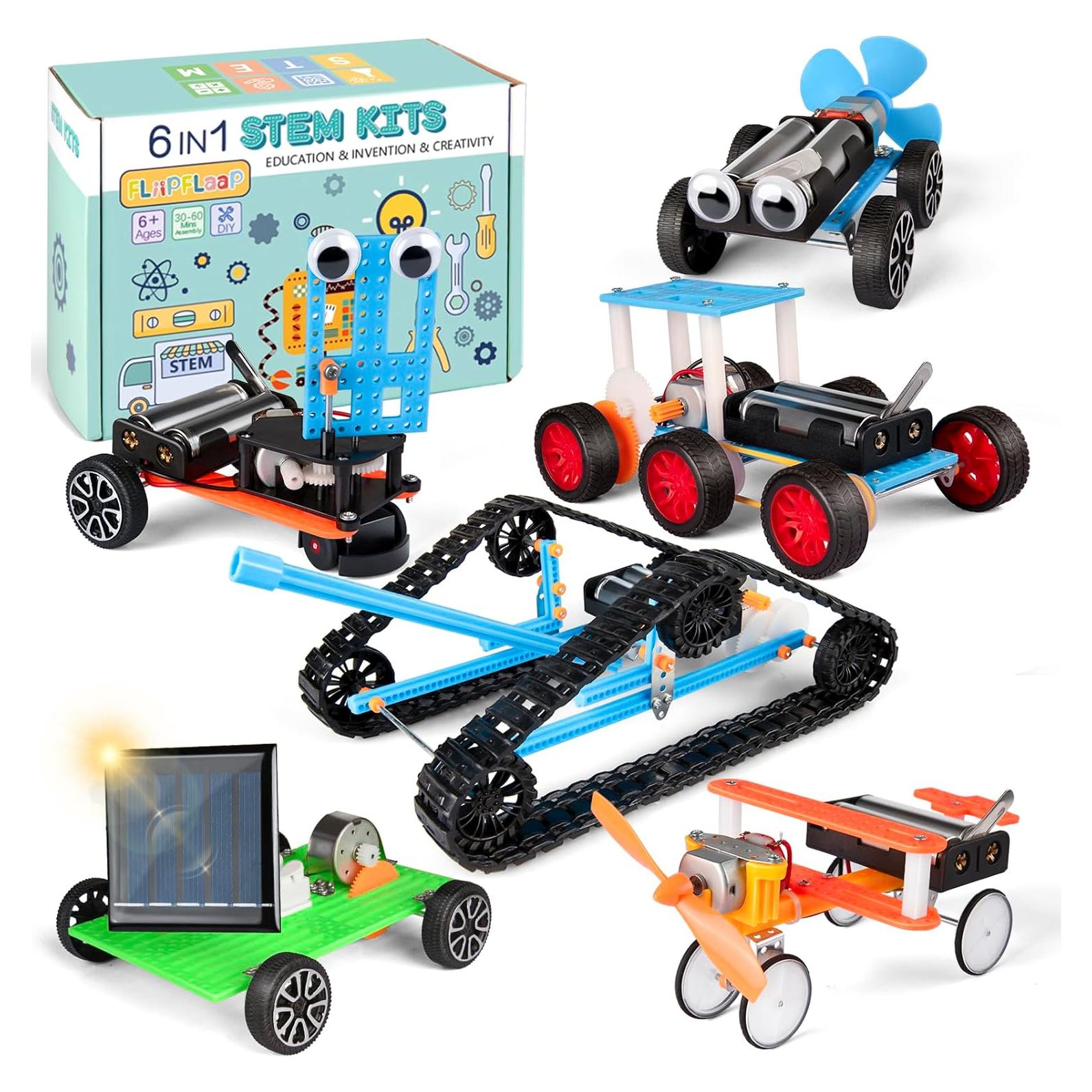 Kit STEM 6 en 1 FliipFlaap para Niños 6 a 12 Años