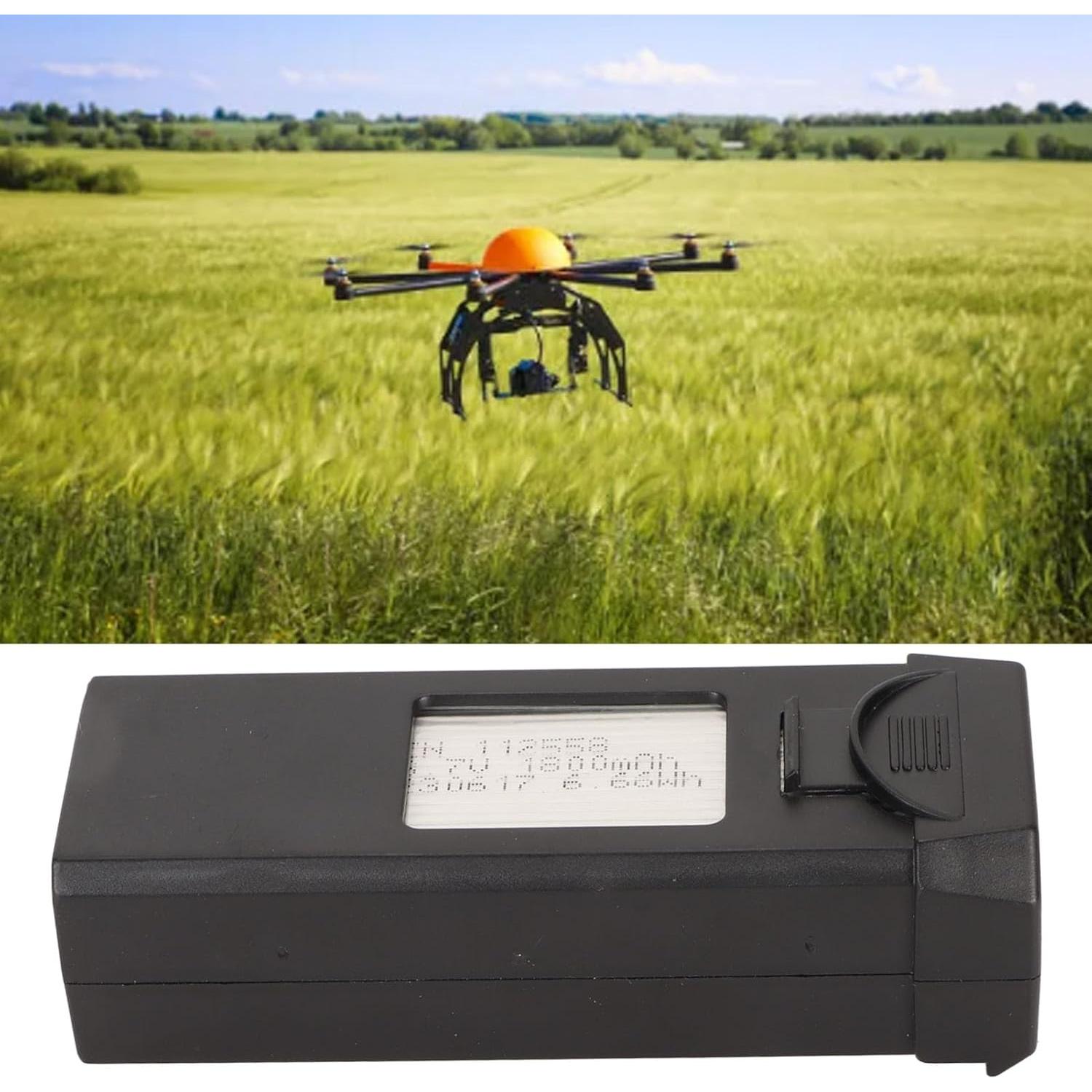1800mAh Drone Battery with Safety, Stable and for F184 S91 V162 RC Drone, Long Battery Life, Easy to Carry