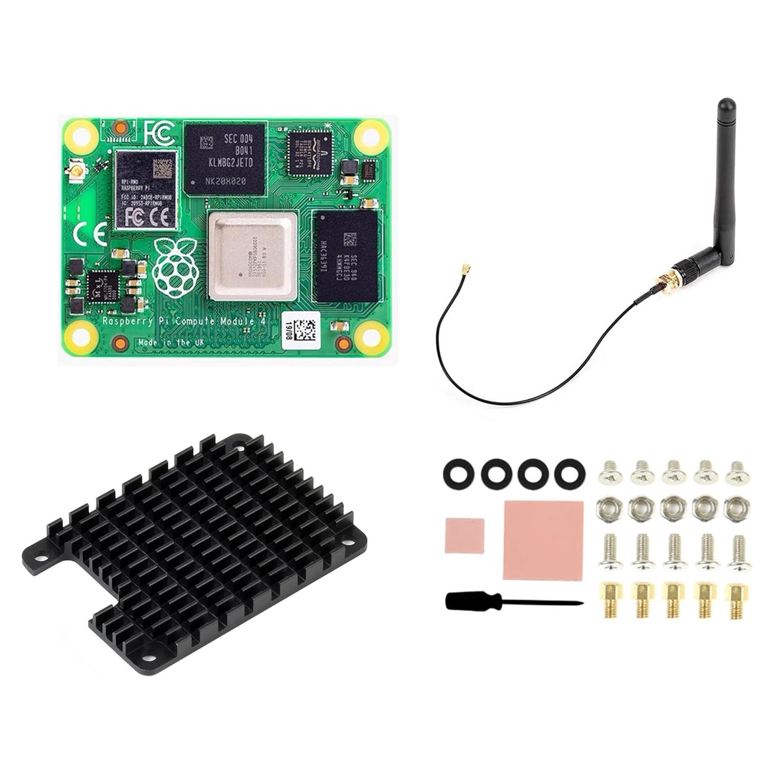 Kit Módulo Computo UeeKKoo Pi 4 4GB RAM 32GB eMMC Wi-Fi