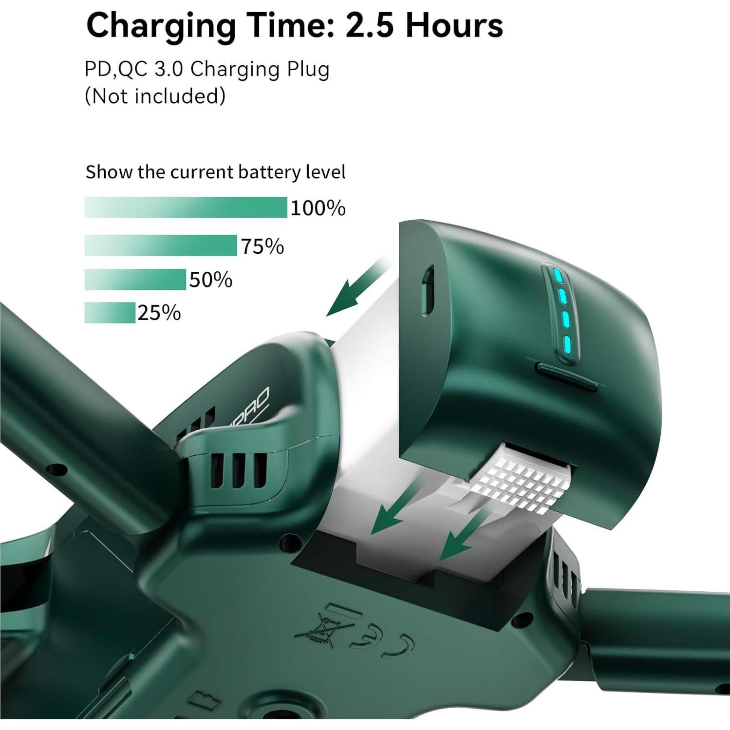 Batería de Litio Gleesfun G11PRO 7.7V 3200mAh Carga Rápida