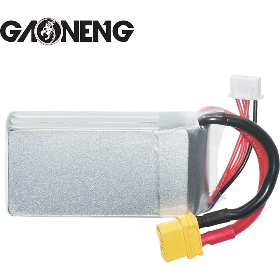 GAONENG GNB LiPo Battery 3S 1550mAh 11.4V HV 60C Long Range Drone FPV XT60 Connector