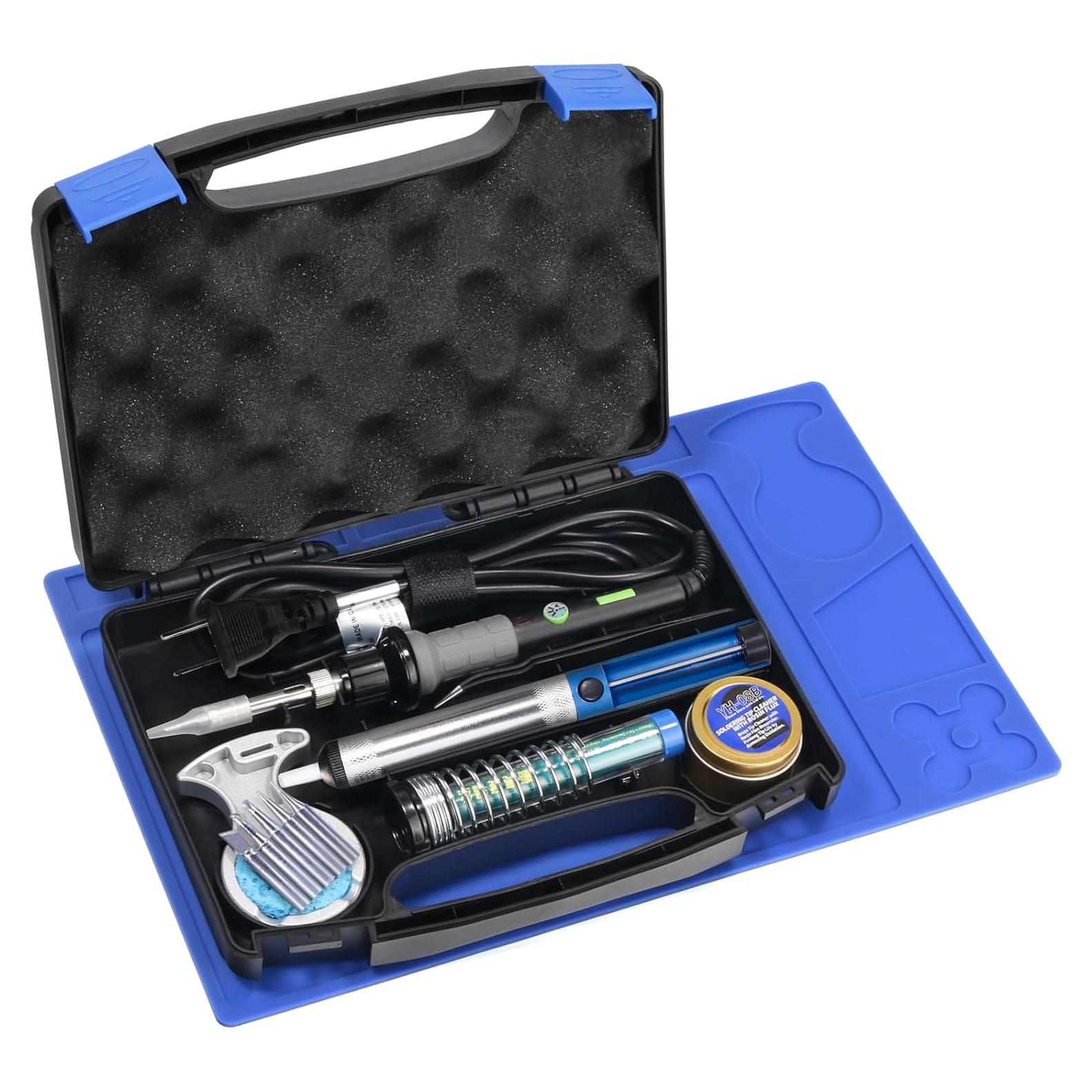 YIHUA 947-V Kit de Soldador 60W con 3 Luces LED