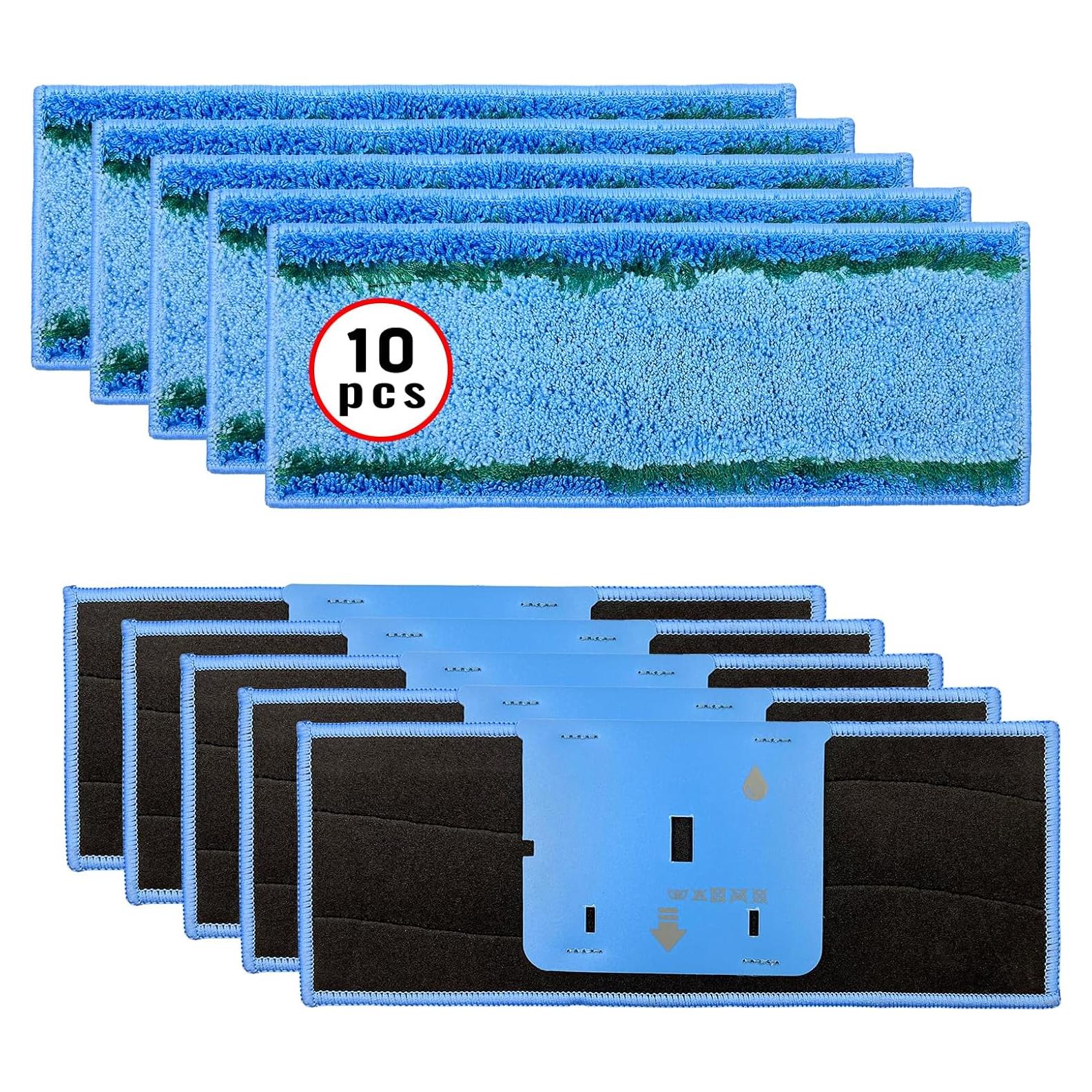 Paquete de 10 almohadillas húmedas Jusiwow M6 para iRobot Braava Jet