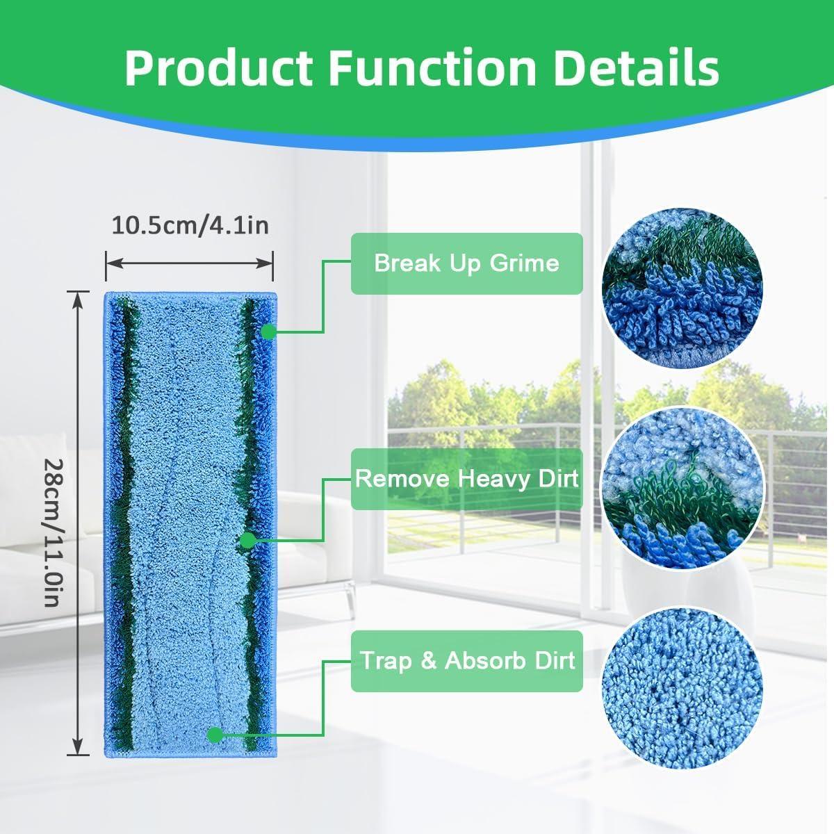 Paquete de 10 almohadillas húmedas Jusiwow M6 para iRobot Braava Jet