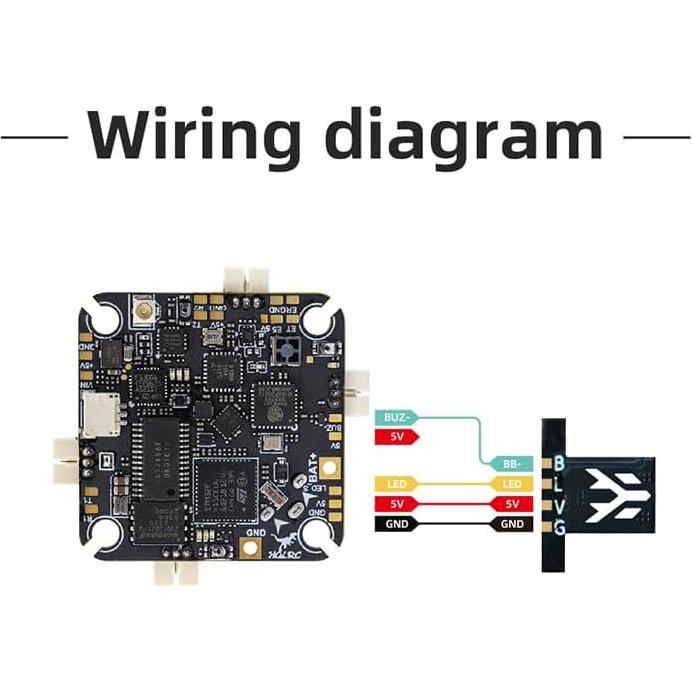 HGLRC Draknight Kit Marco Dron FPV 2 Pulgadas Fibra Carbono