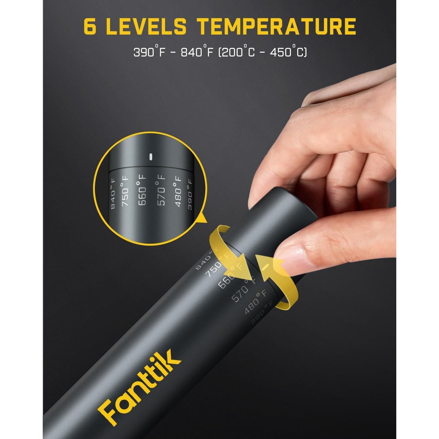 Soldador Inalámbrico Fanttik T1 Max, 4 Puntas, Calor Rápido