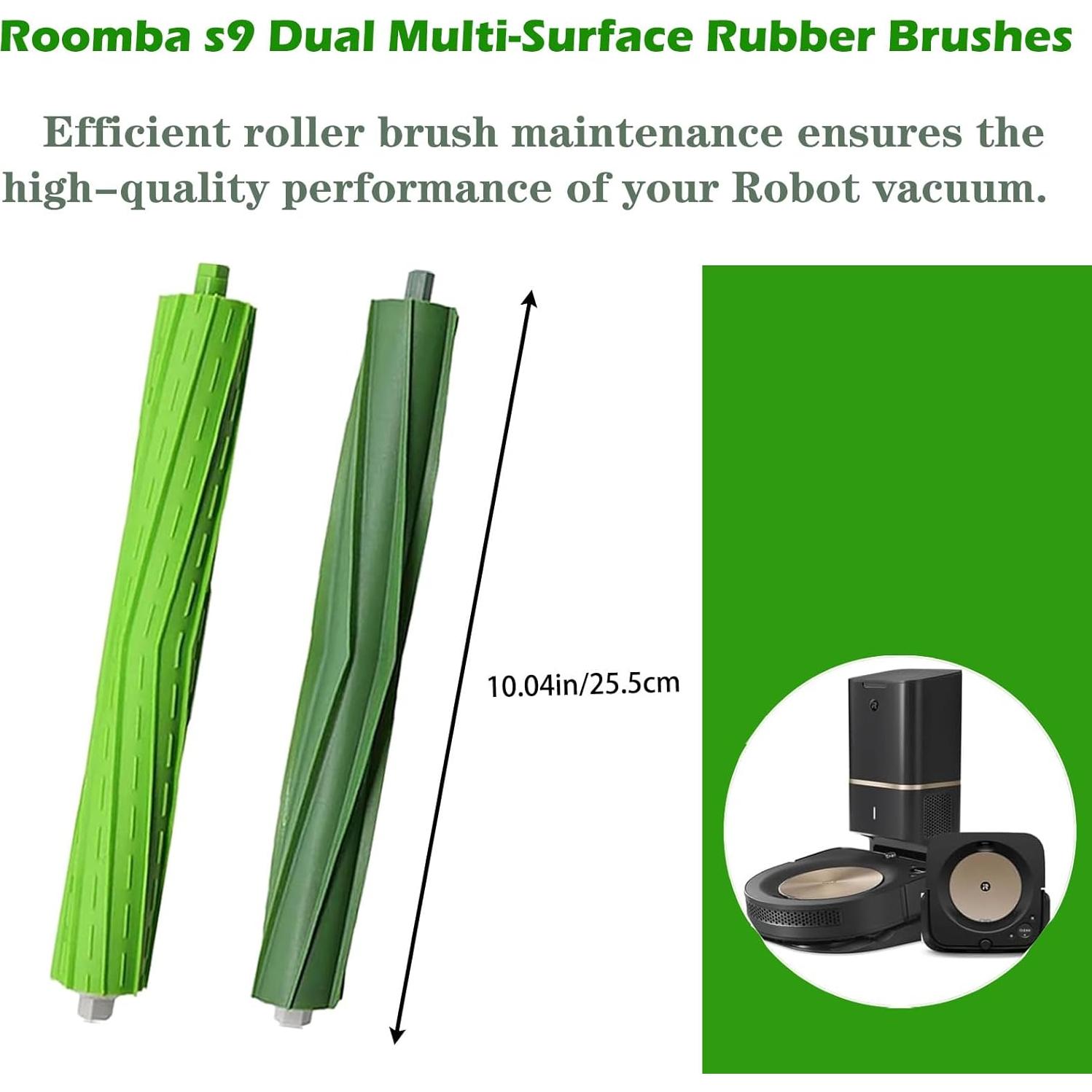 3 Piezas Cepillos de Rodillo Reemplazo DovLazm para Roomba S9