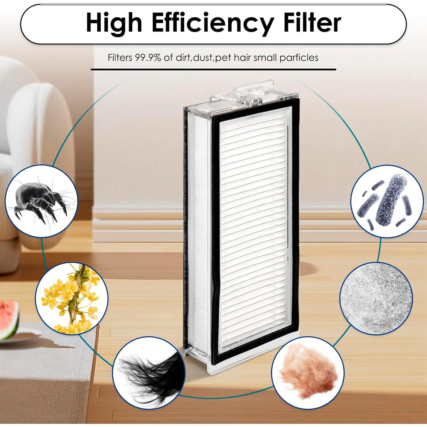 Kit de Repuesto 12 Piezas para Roborock Q5 Pro y Q8 Max