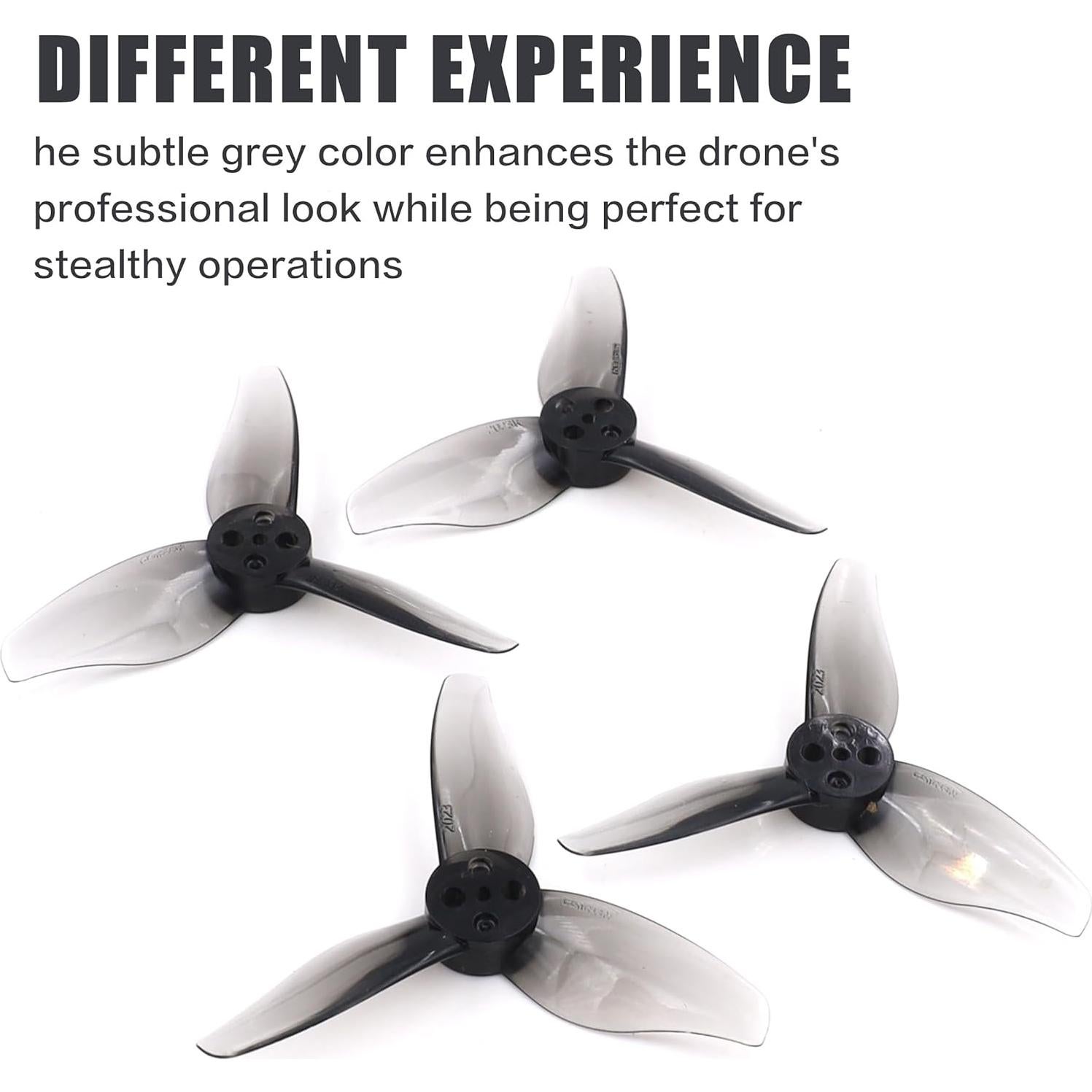 16pcs Gemfan Hurricane 2023 3-Blade Propeller 2 Inch 3 Holes Props 1105-1108 Motor for Toothpick RC Drone FPV Racing(8CW 8CCW)
