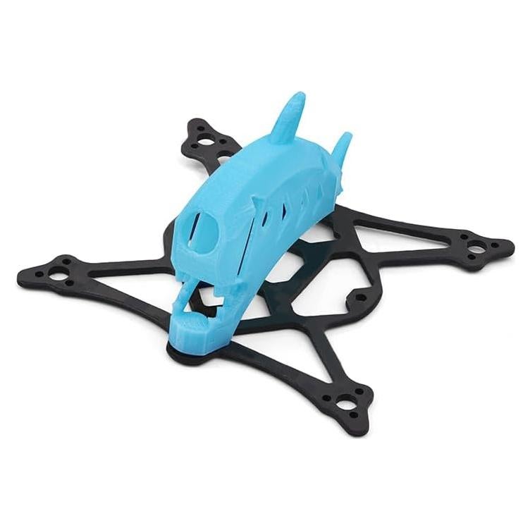 Marco FPV HGLRC Drashark16 75mm Fibra de Carbono Azul