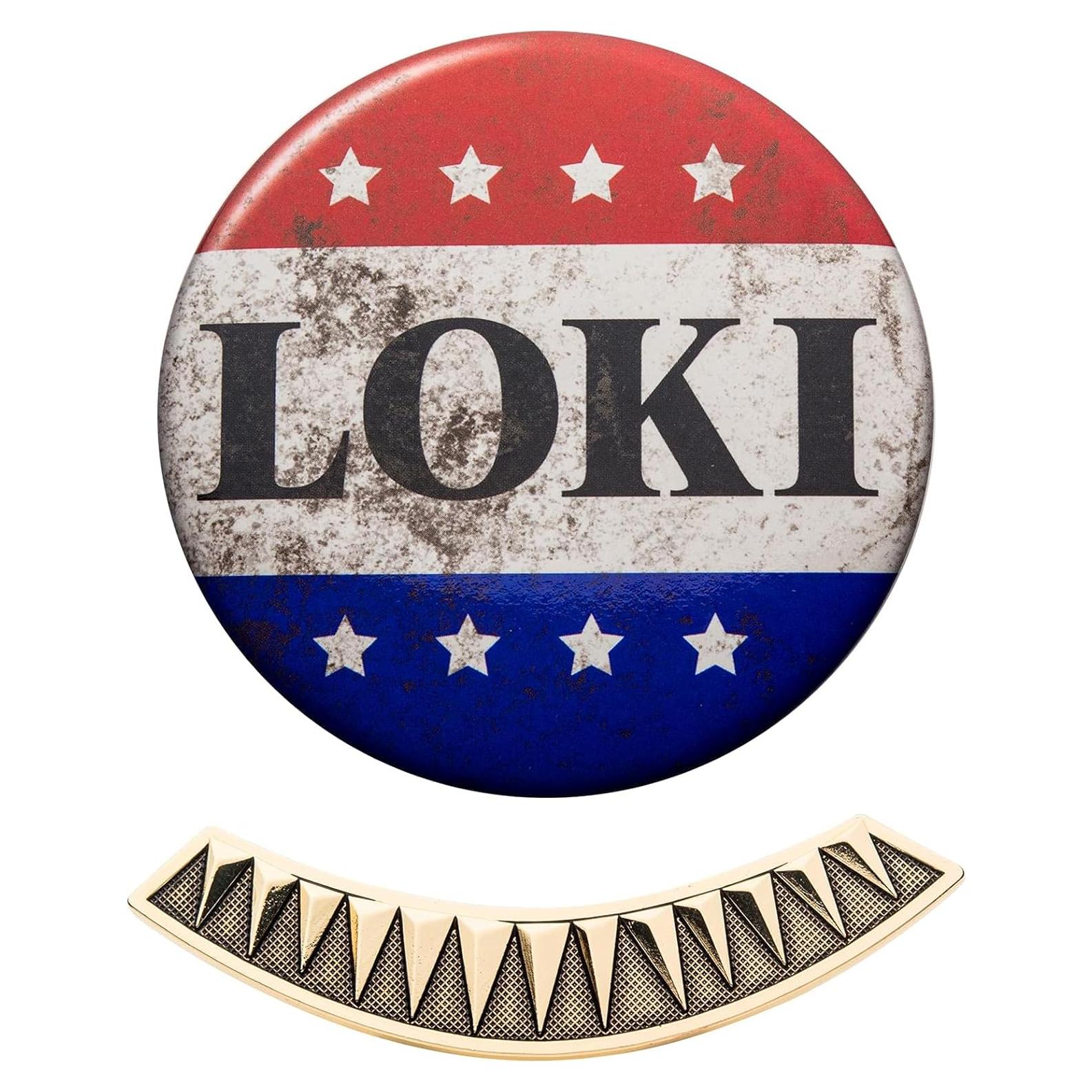 Conjunto Coleccionable Loki Marvel - Pin y Clip de Corbata