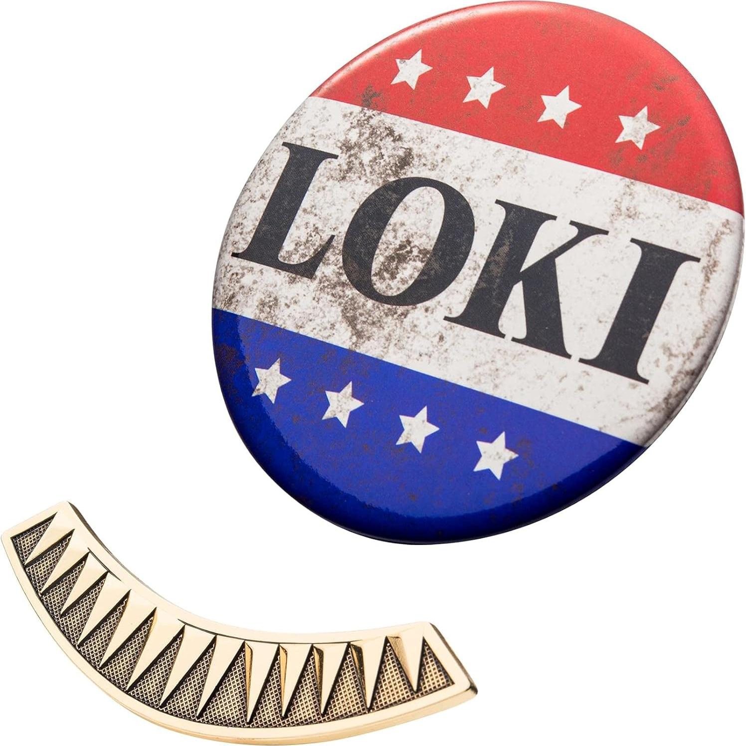 Conjunto Coleccionable Loki Marvel - Pin y Clip de Corbata