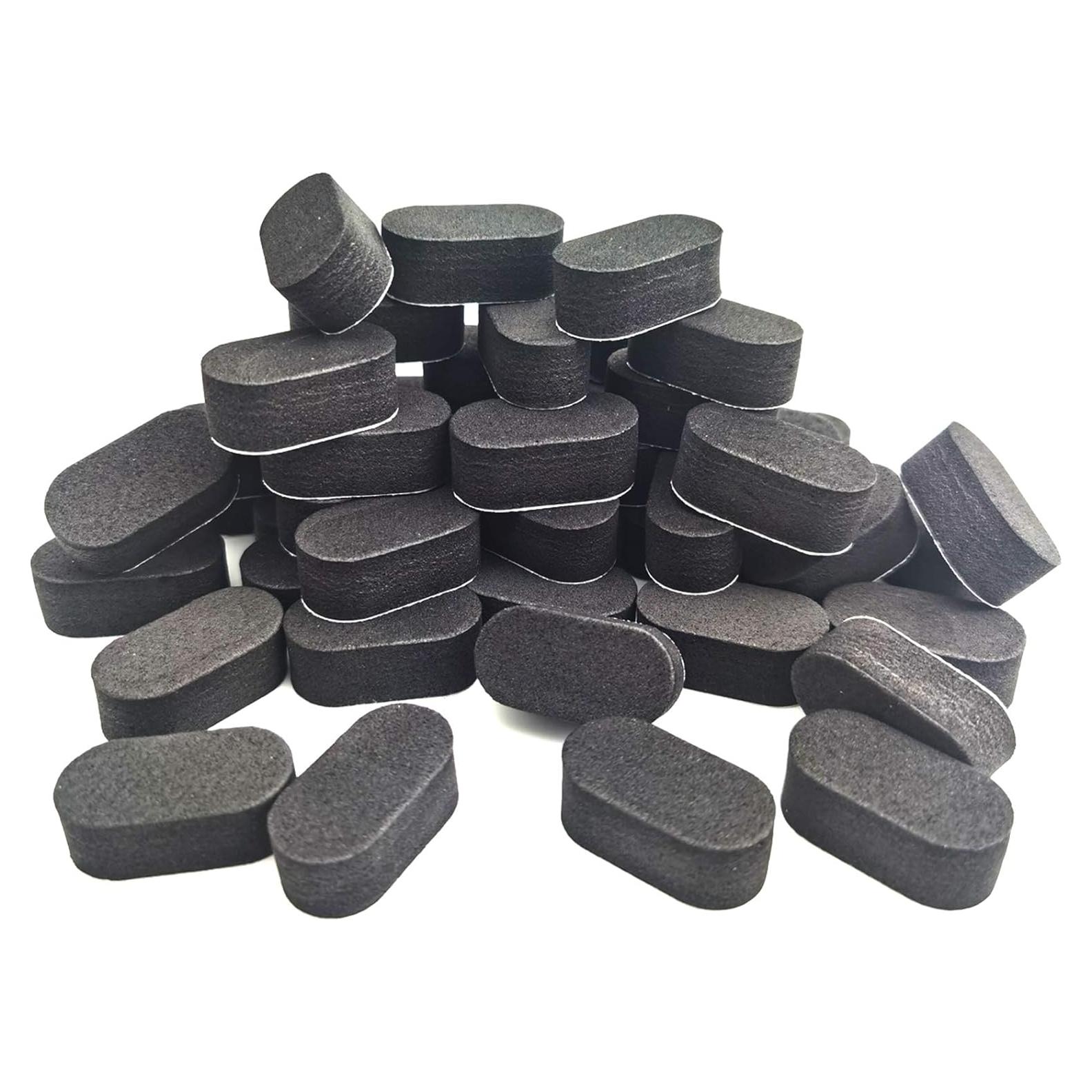 EUDAX 72 PCS FPV Black Sponge Mat Landing Skid Pad Gear Anti-Vibration Shockproof Foam Sticky Tape for rc multirotor Quadcopter Racing Copter Drone Mini-Quad