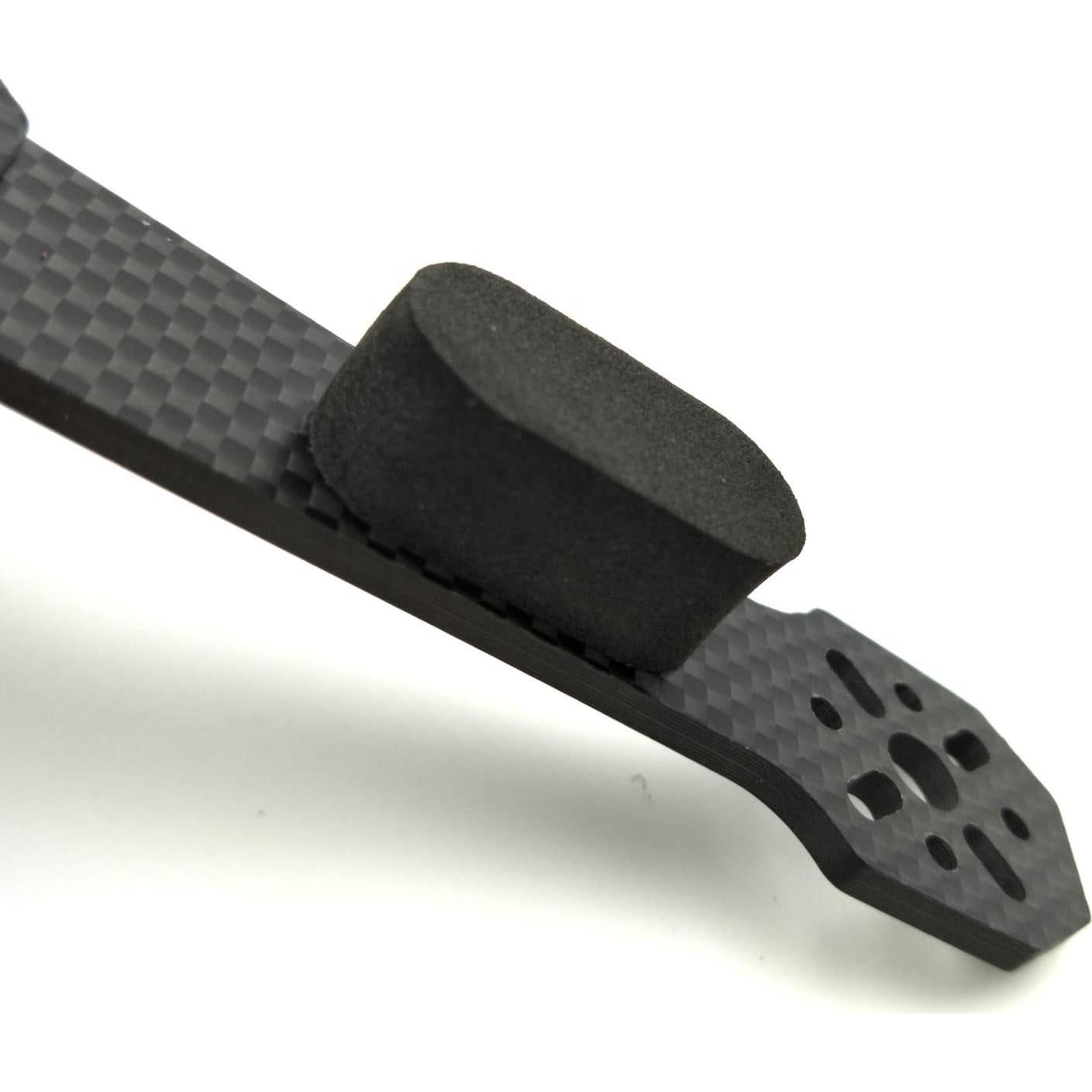 EUDAX 72 PCS FPV Black Sponge Mat Landing Skid Pad Gear Anti-Vibration Shockproof Foam Sticky Tape for rc multirotor Quadcopter Racing Copter Drone Mini-Quad