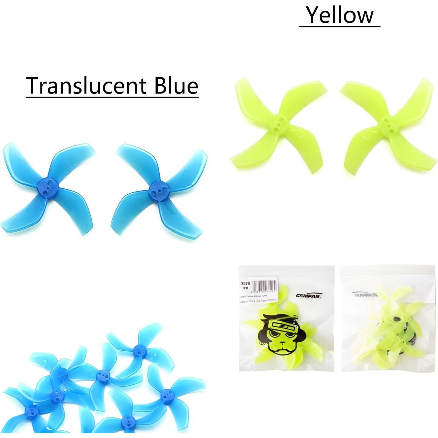 Hélices Gemfan D51 2020 51mm 4-Palas para Drones FPV