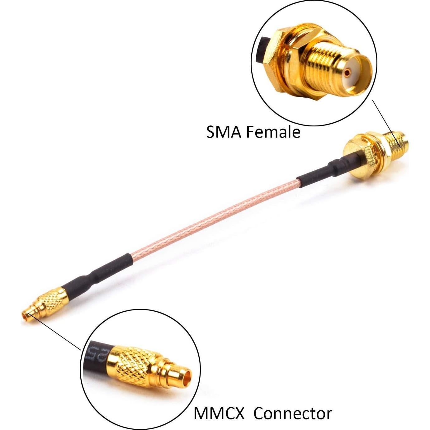 Adaptador de Antena FPV FPVKing MMCX a SMA Femenino 95mm