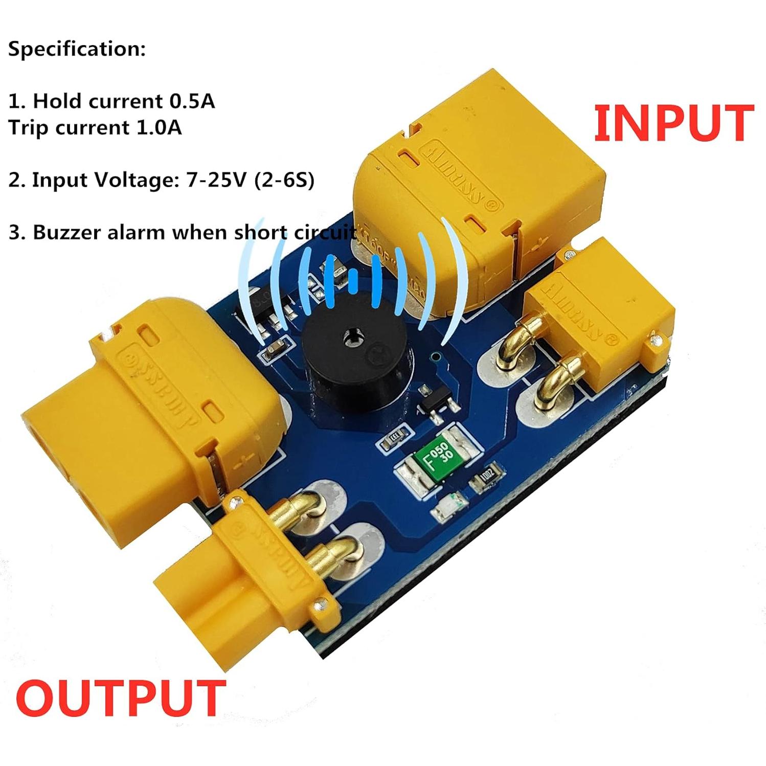 Detenedor de Humo HobbyFly XT30 XT60 con Alarma Buzzer 2-6S