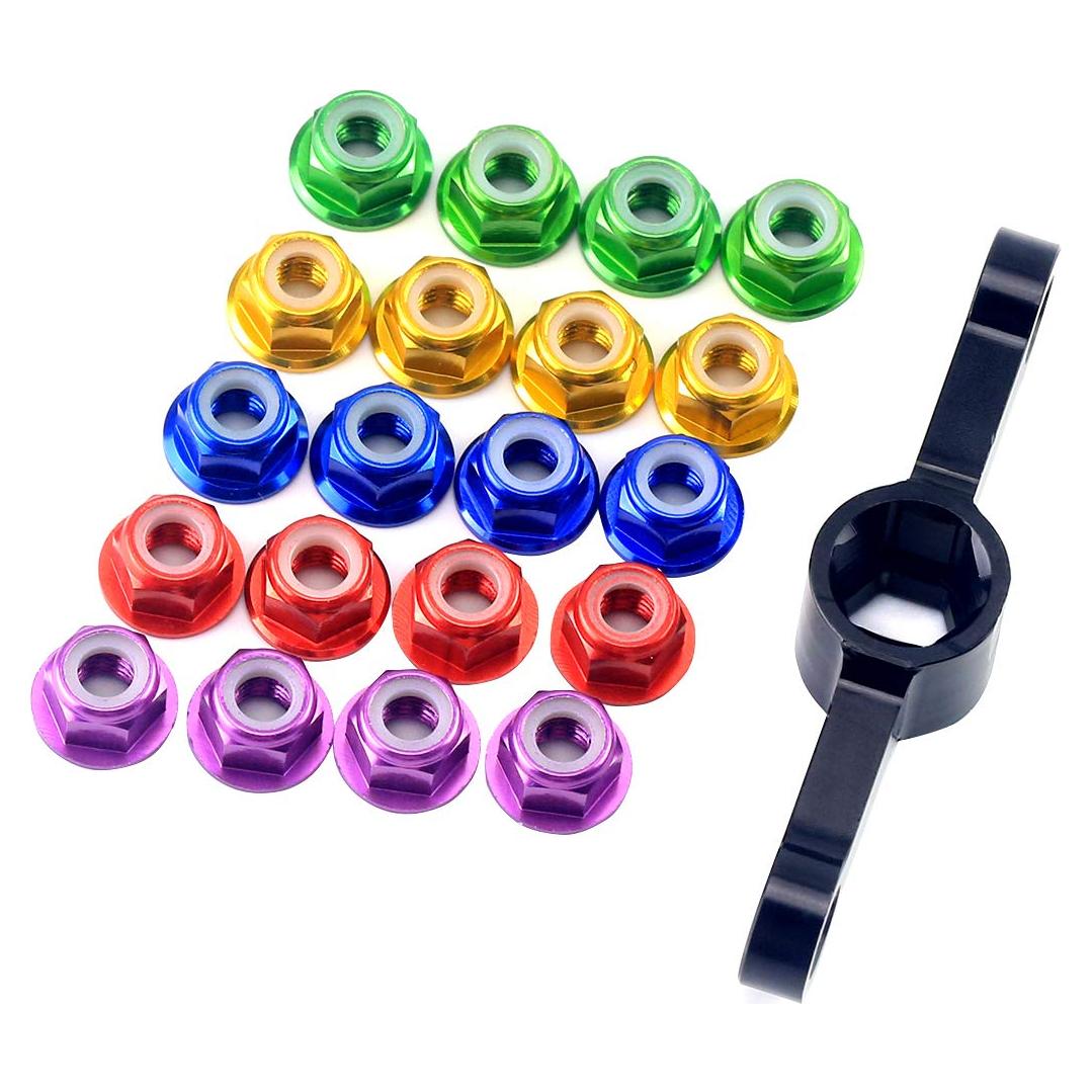 Tuercas de Motor M5 Aluminio SoloGood 20 Pcs para Drones