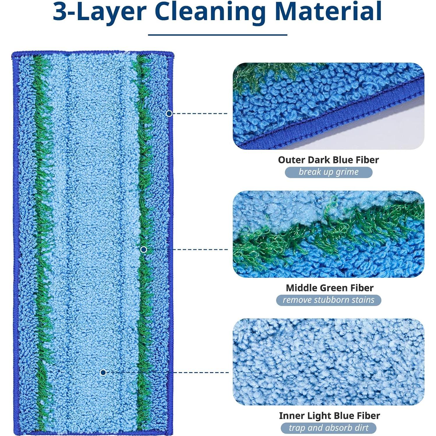 6 Almohadillas de Limpieza Húmeda M6 LINNIW para Braava Jet