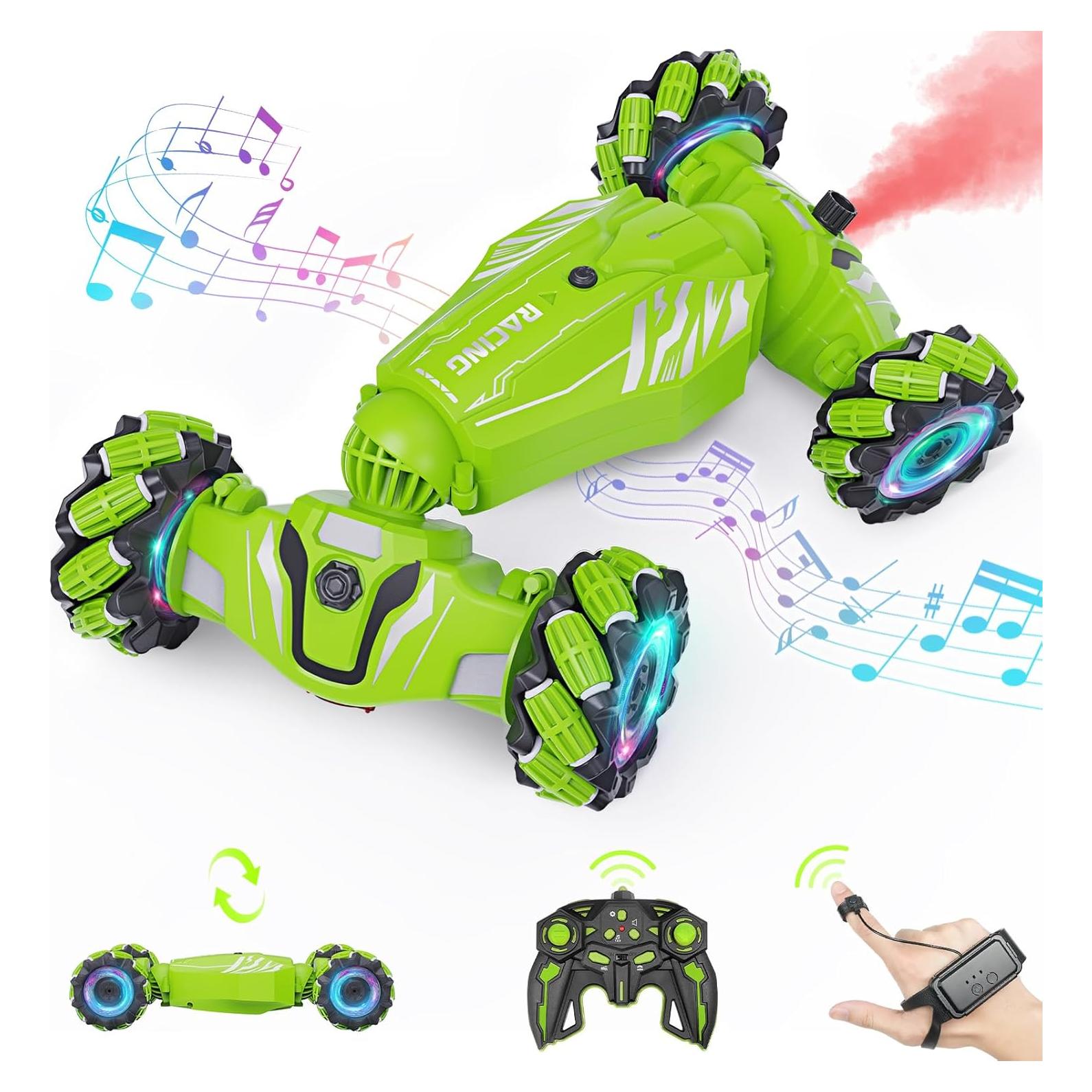 Coche RC de Acrobacias Dysaim 4WD Control Gestos Verde Lima